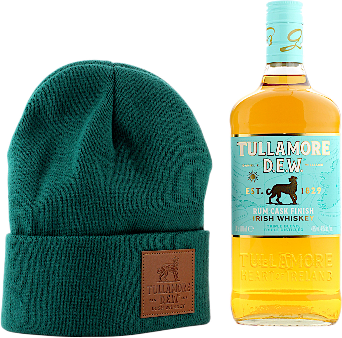 Tullamore Dew Caribbean Rum Cask Finish mit Gratis Mütze 43.0% 0,7l