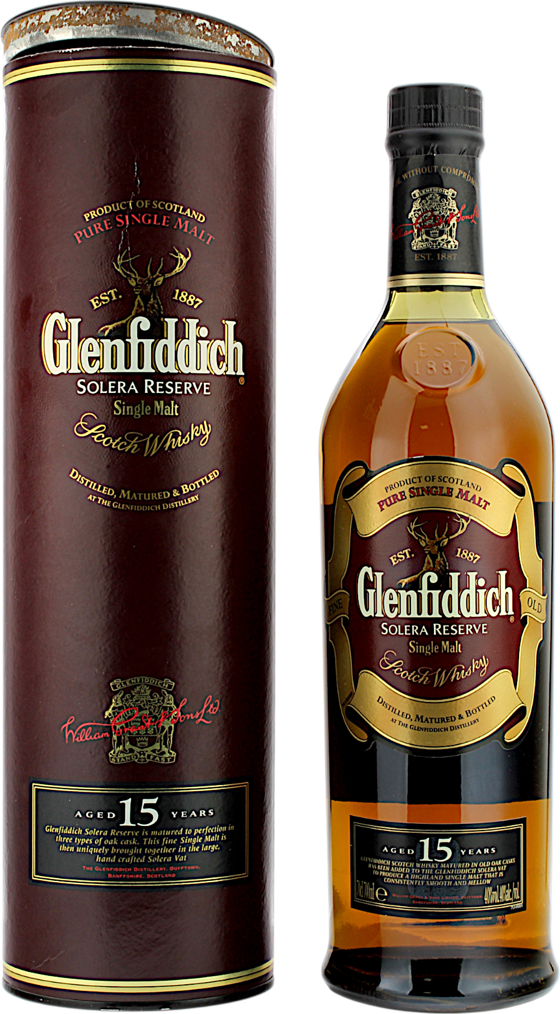 Glenfiddich 15 Jahre Solera Reserve Fine Old 40.0% 0,7l