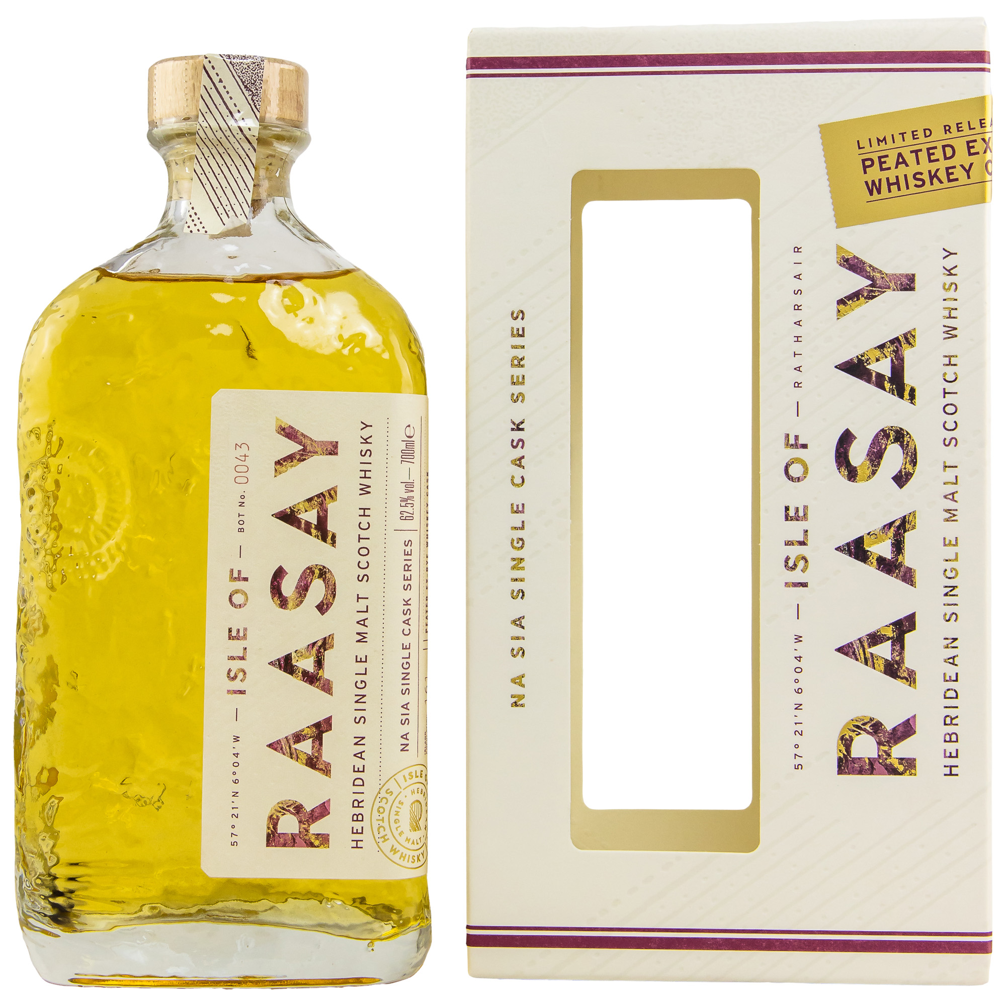 Isle of Raasay Peated First Fill Rye Single Cask 62.5% 0,7l