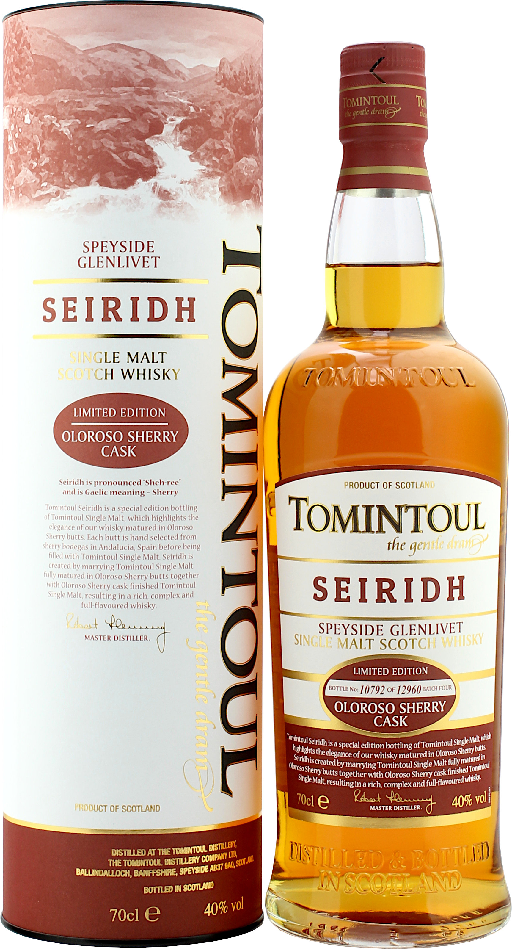 Tomintoul Seiridh Oloroso Sherry Cask 40.0% 0,7l
