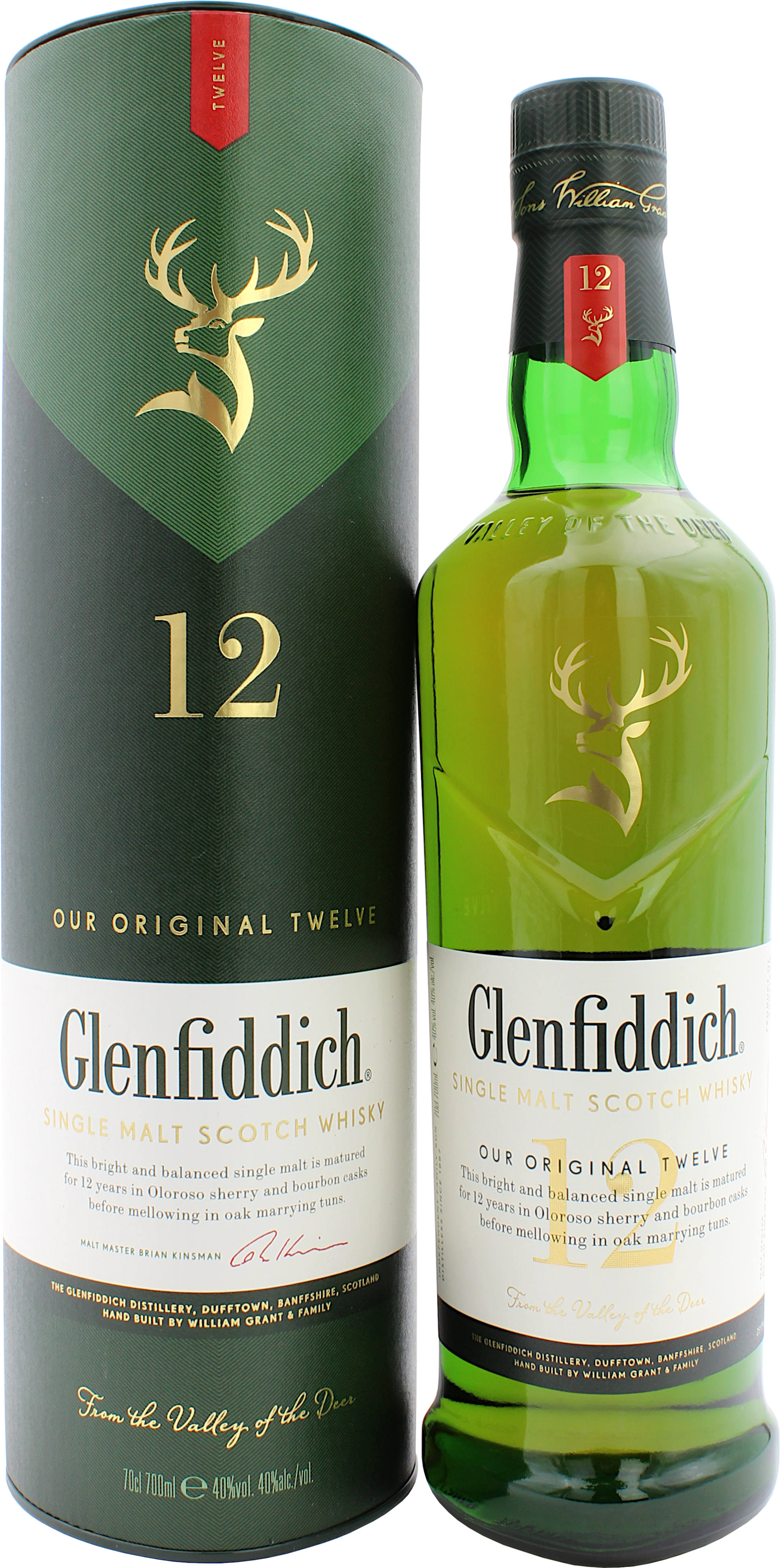 Glenfiddich 12 Jahre 40.0% 0,7l Glenfiddich 12 Jahre 40.0% 0,7l
