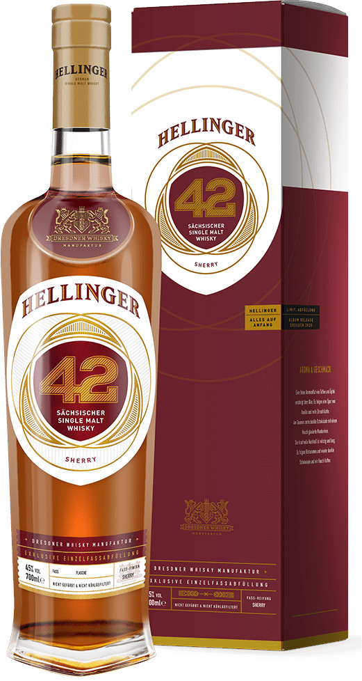 Hellinger 42 Sherry Cask Single Malt Whisky (Deutschland) 46.0% 0,7l