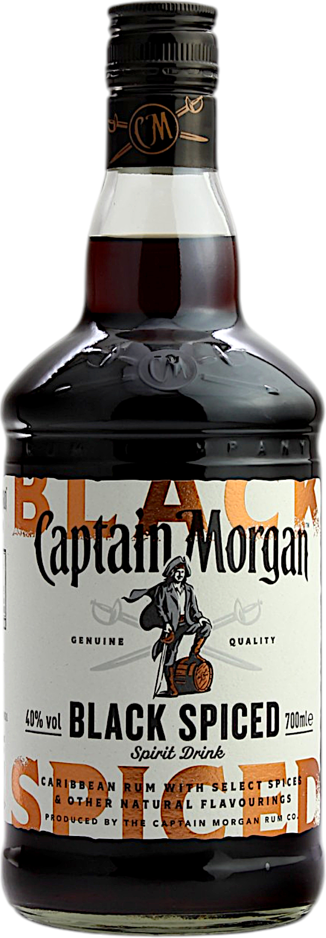 Captain Morgan Black Spiced 40.0% 0,7l