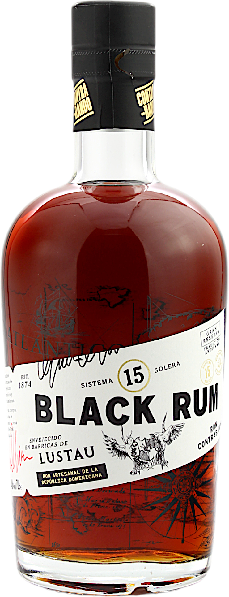Ron Contrabando Black Solera 15 Jahre 40.0% 0,7l