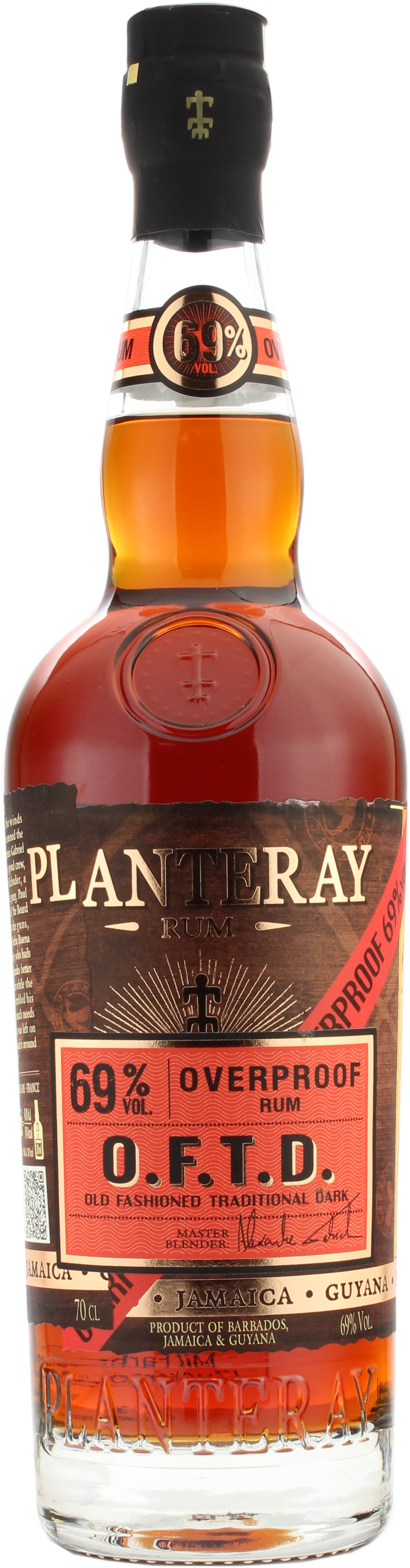 Planteray Rum Overproof O.F.T.D. 69.0% 0,7l
