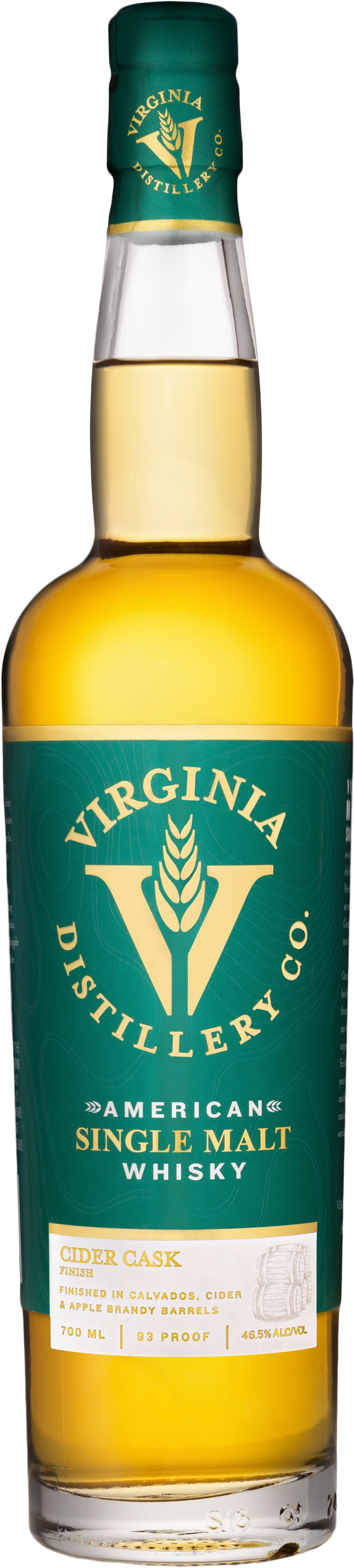 Virginia Distillery Co. American Single Malt Cider Cask Finish 46.5% 0,7l