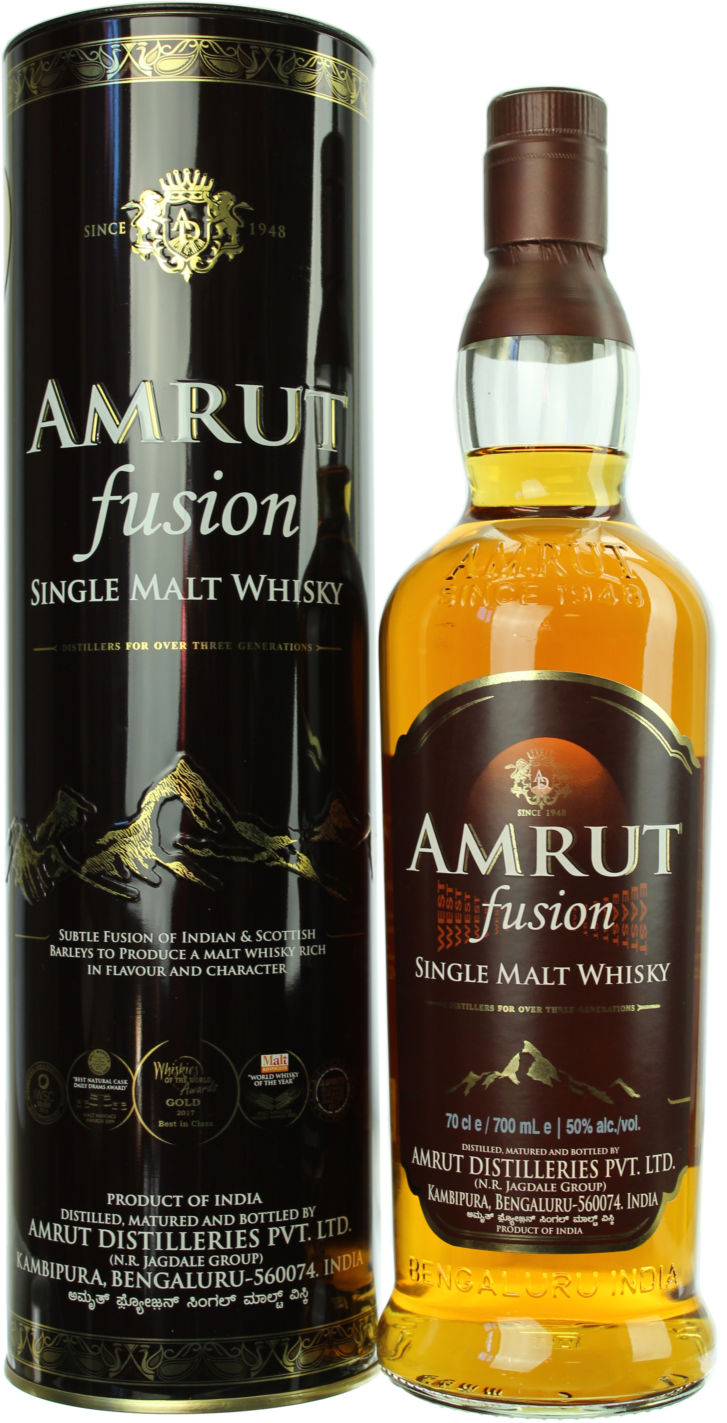 Amrut Fusion Single Malt (Indien) 50.0% 0,7l