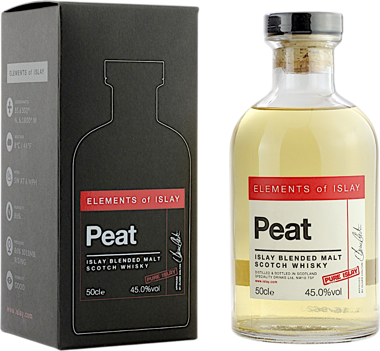 Elements of Islay Peat Pure Islay 45.0% 0,5l