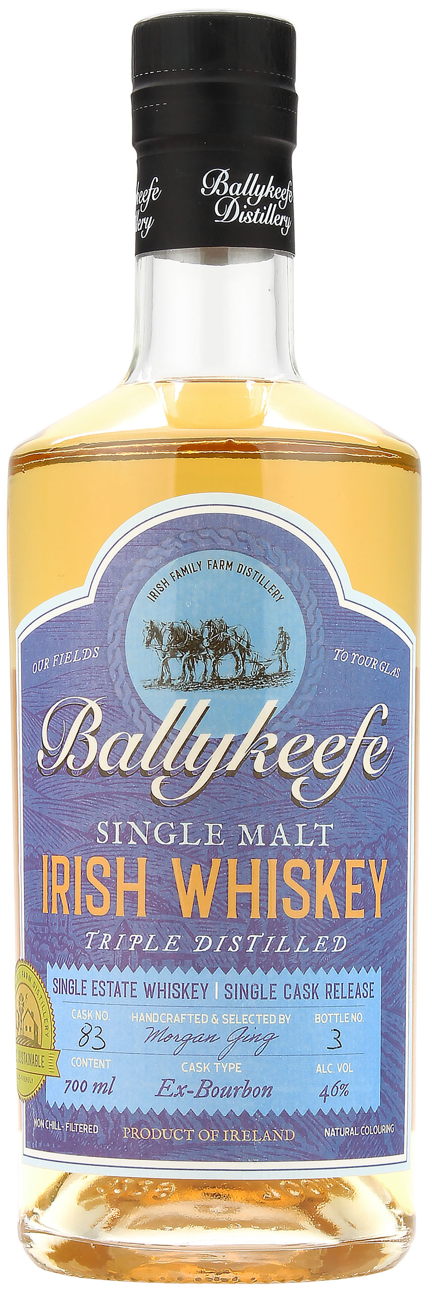 Ballykeefe Single Malt Irish Whiskey 46.0% 0,7l