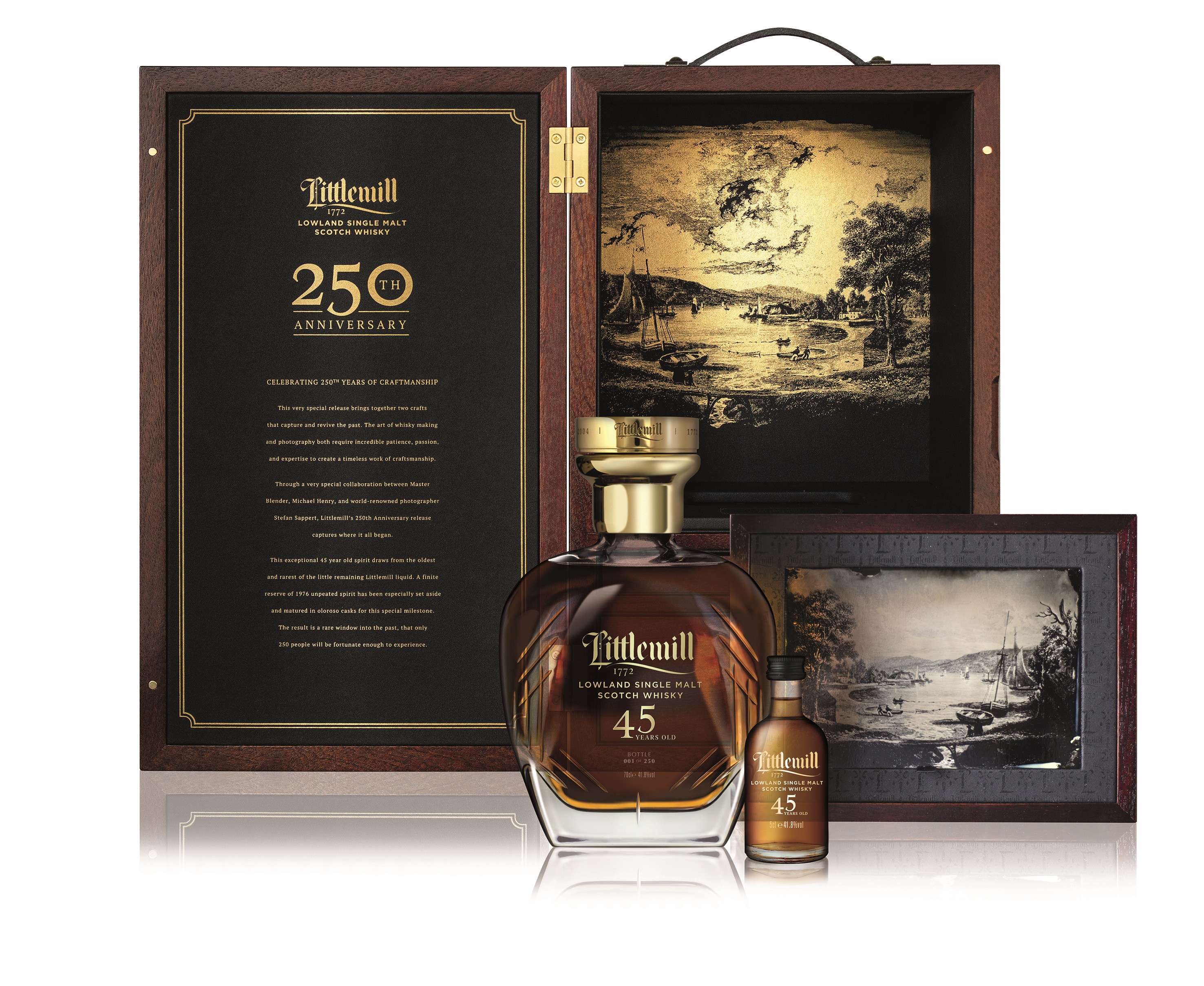 Littlemill 45 Jahre 1976/2022 250th Anniversary Limited Edition 2022 41.8% 0,7l