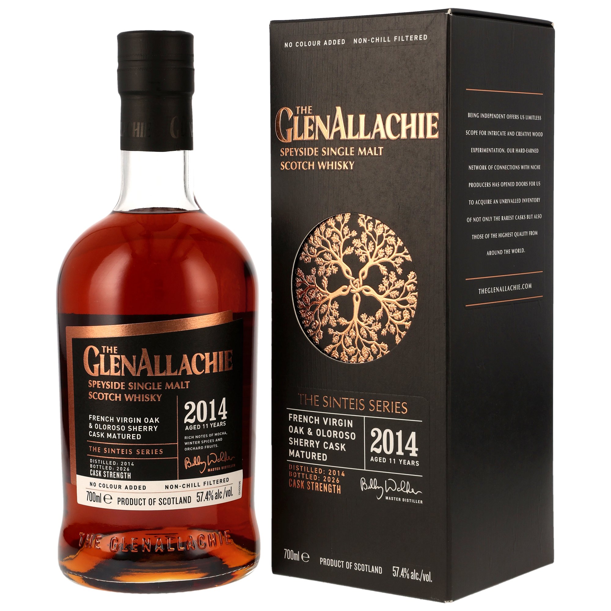 GlenAllachie 11 Jahre 2014/2026 Sinteis Series Part III French Virgin Oak & Oloroso Casks 57.4% 0,7l