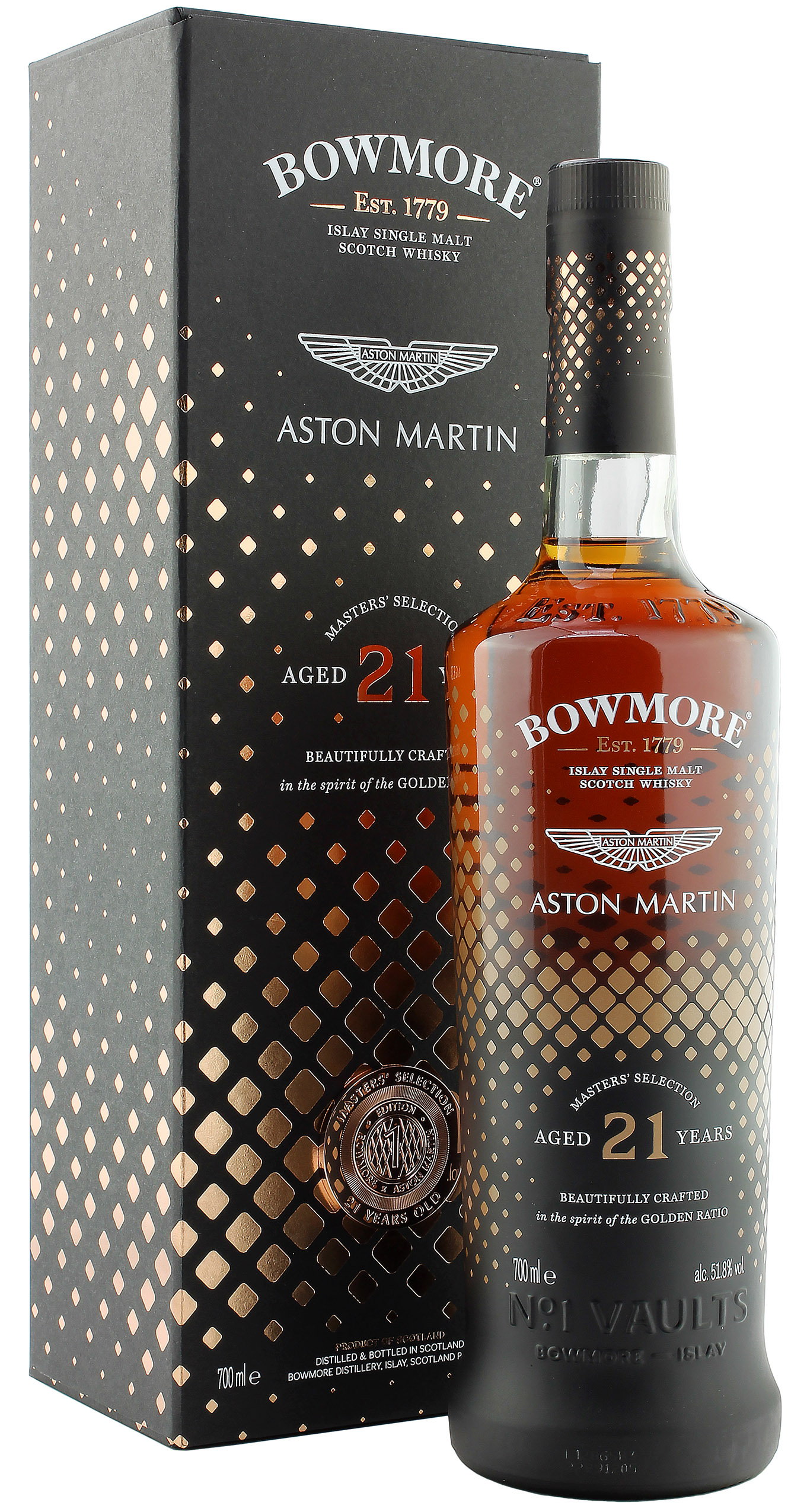 Bowmore 21 Jahre Aston Martin Master's Selection 51.8% 0,7l