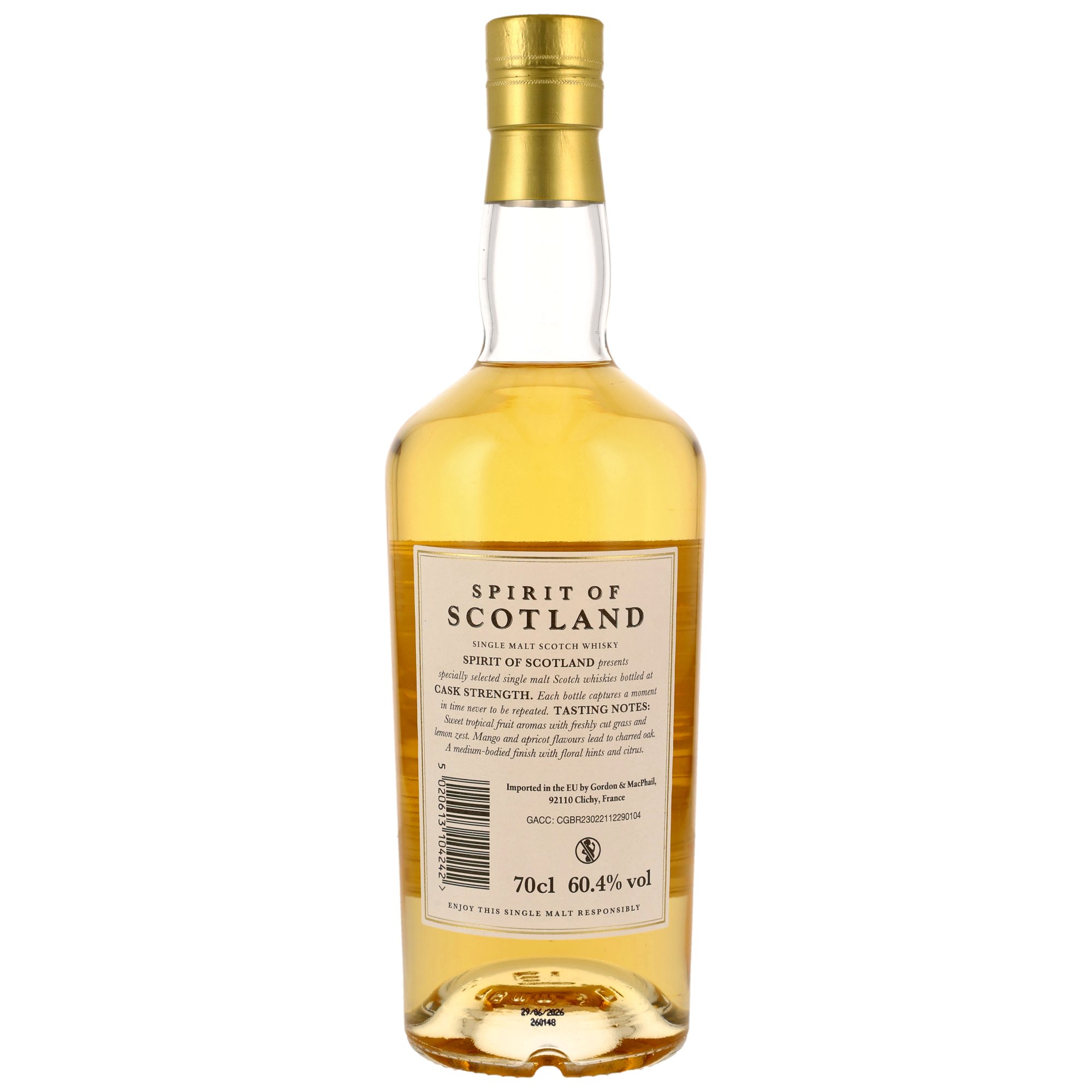 Annandale 8 Jahre 2018/2026 Refill Bourbon Barrel #163 G&M Spirit of Scotland 60.4% 0,7l – Ansicht 2
