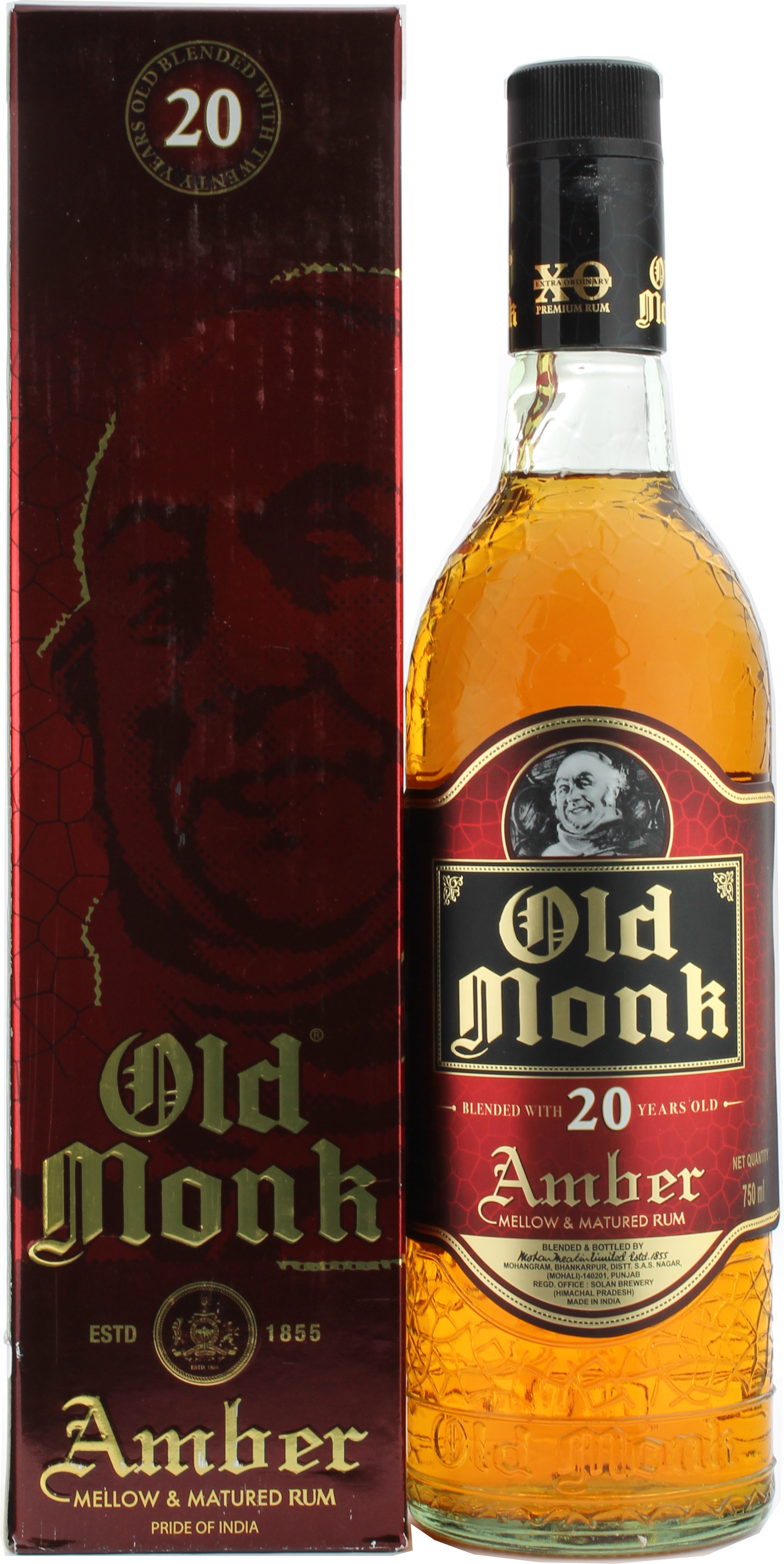 Old Monk 20 Jahre Amber Reserve Rum 42.8% 0,7l
