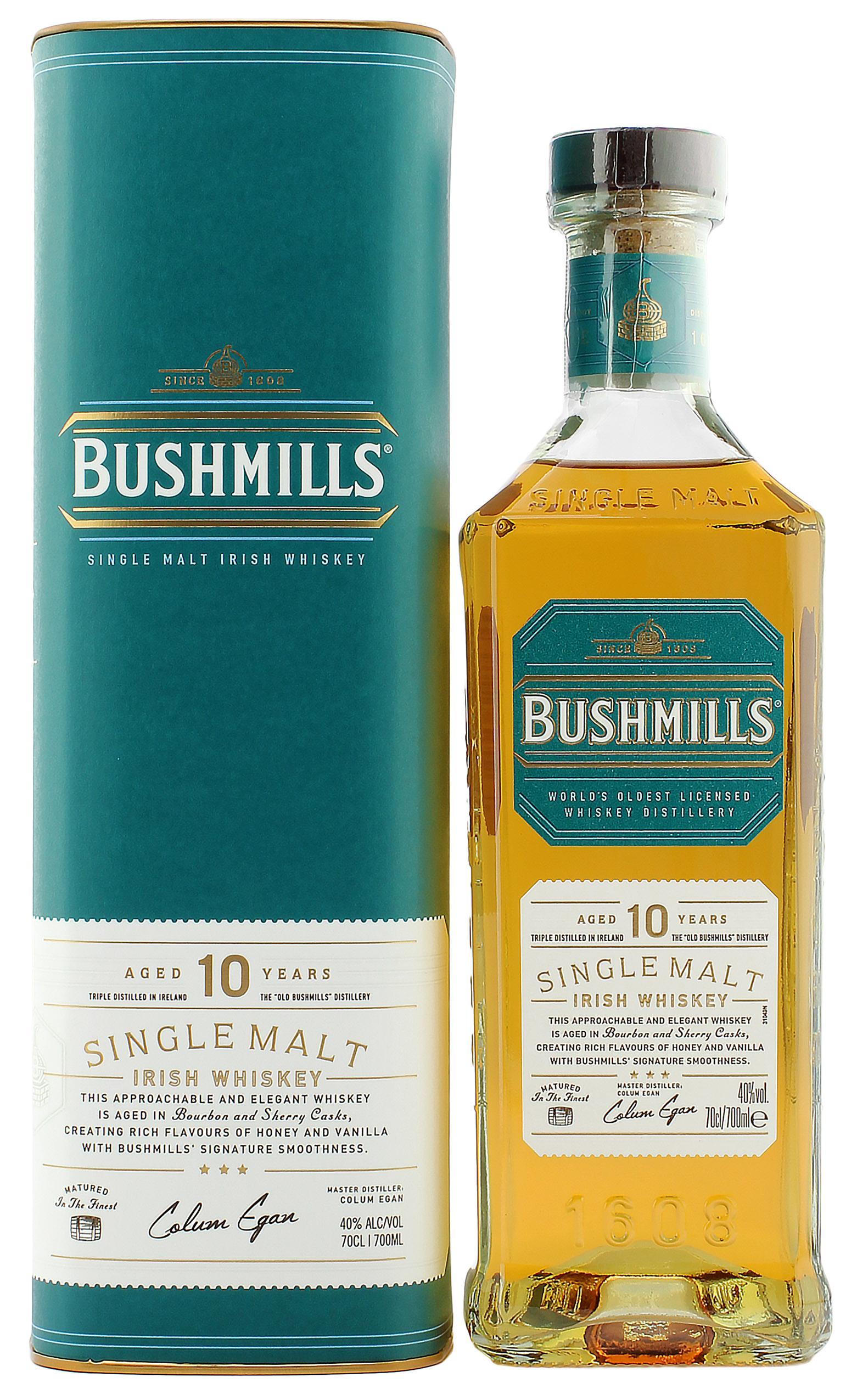 Bushmills 10 Jahre 40.0% 0,7l Bushmills 10 Jahre 40.0% 0,7l