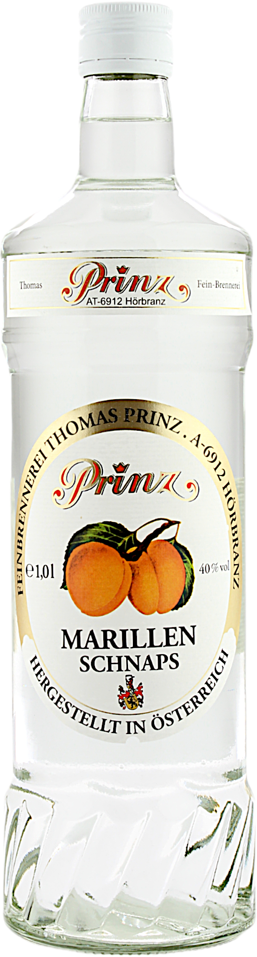 Prinz Marillen Schnaps 40.0% 1 Liter