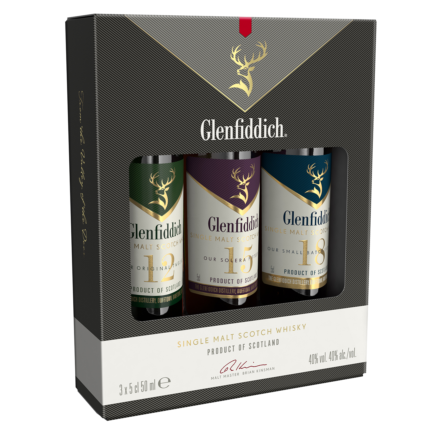 Glenfiddich Mix Pack 12, 15, 18 Jahre 40.0% 150ml