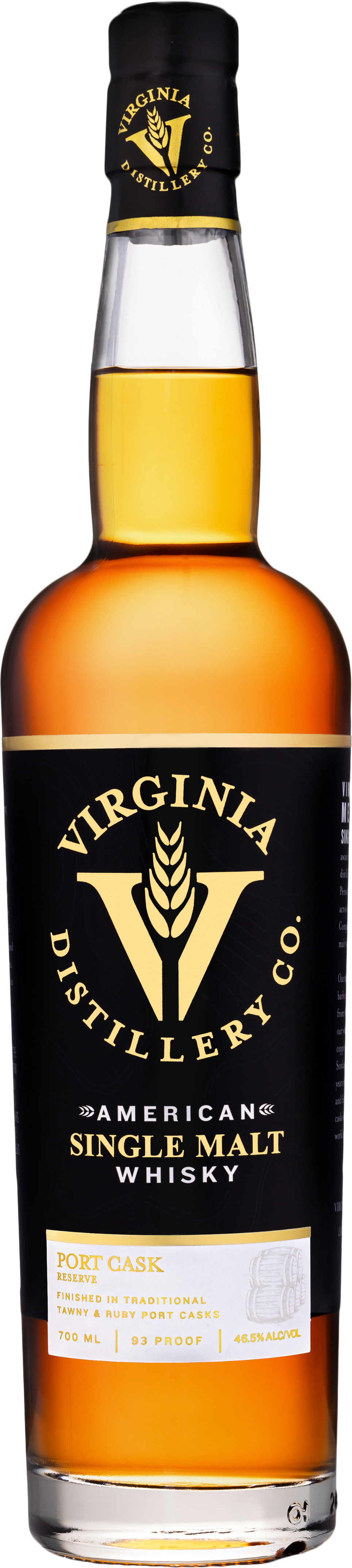 Virginia Distillery Co. American Single Malt Port Cask Reserve 46.5% 0,7l