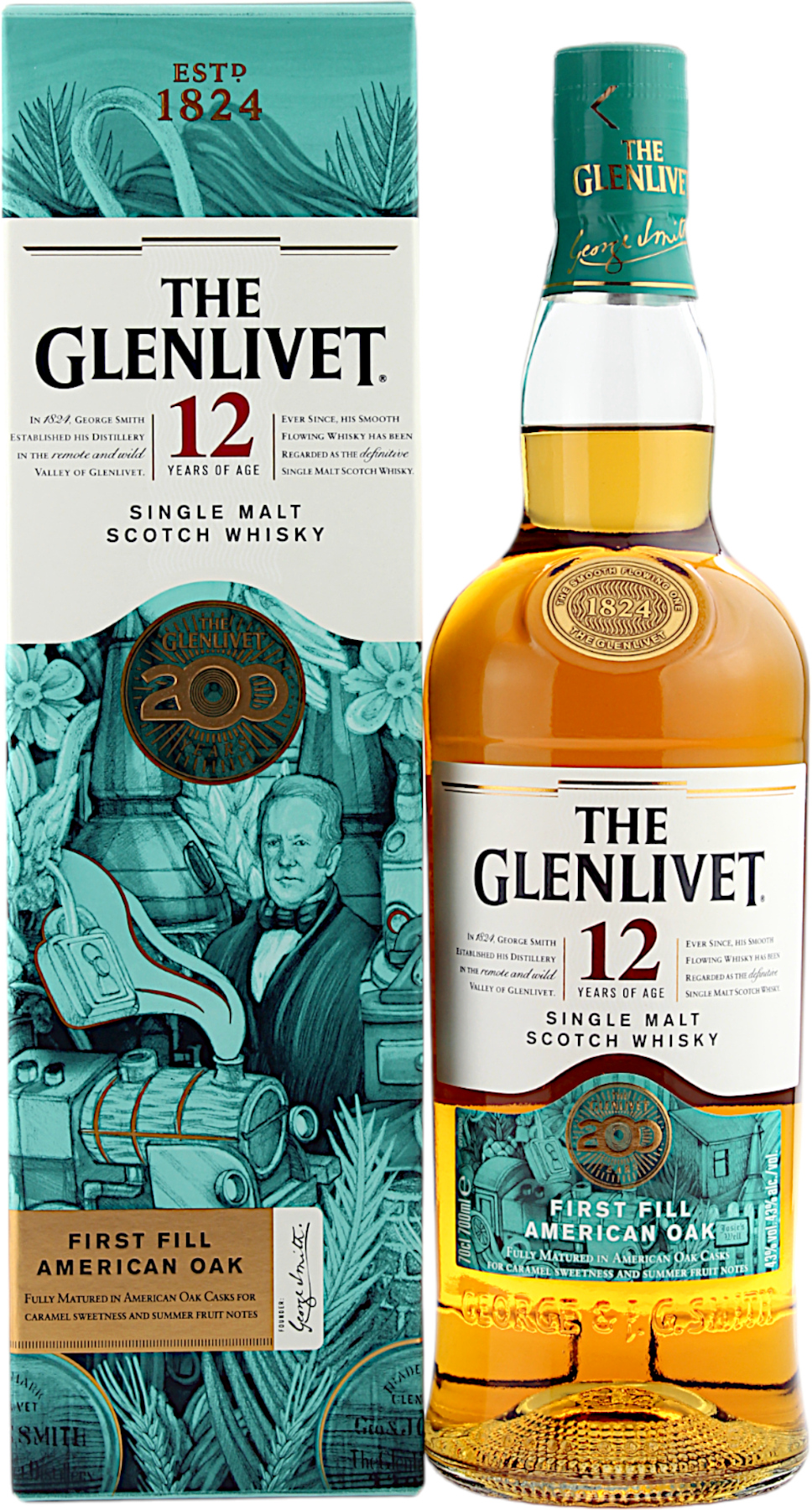 Glenlivet 12 Jahre Limited Edition 200 Year Anniversary 43.0% 0,7l