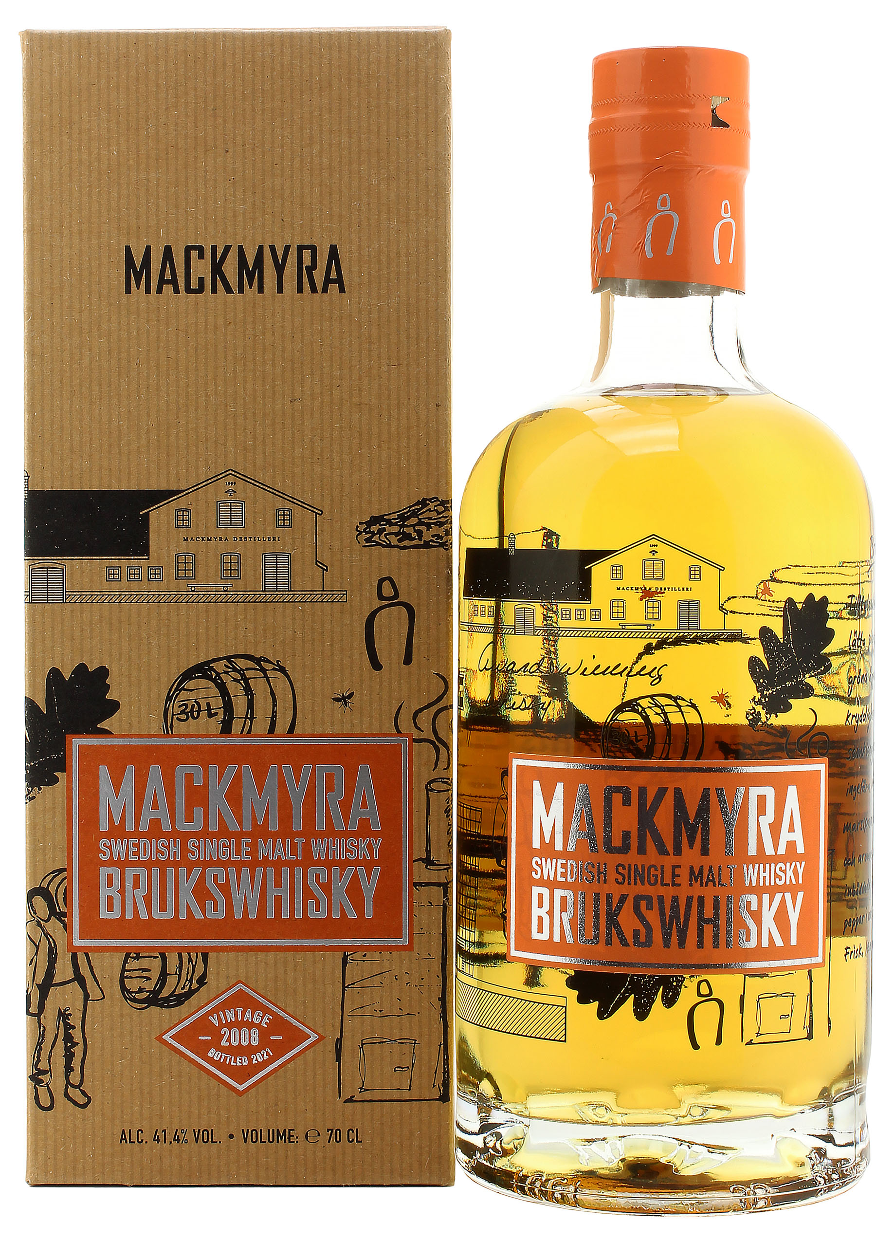 Mackmyra Bruks 13 Jahre Vintage 2008 (Schweden) 41.4% 0,7l