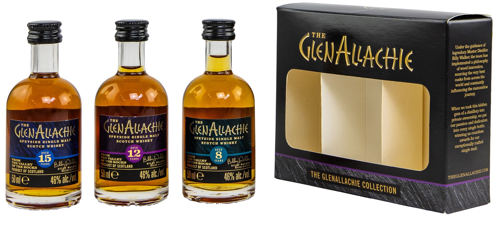 Glenallachie Miniaturen Set 2023 46.0% 3x50ml