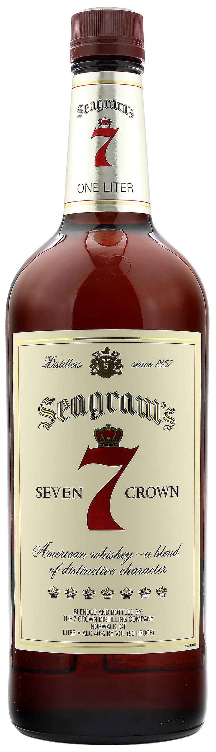 Seagram's 7 Crown American Blended Whiskey 40.0% 1 Liter