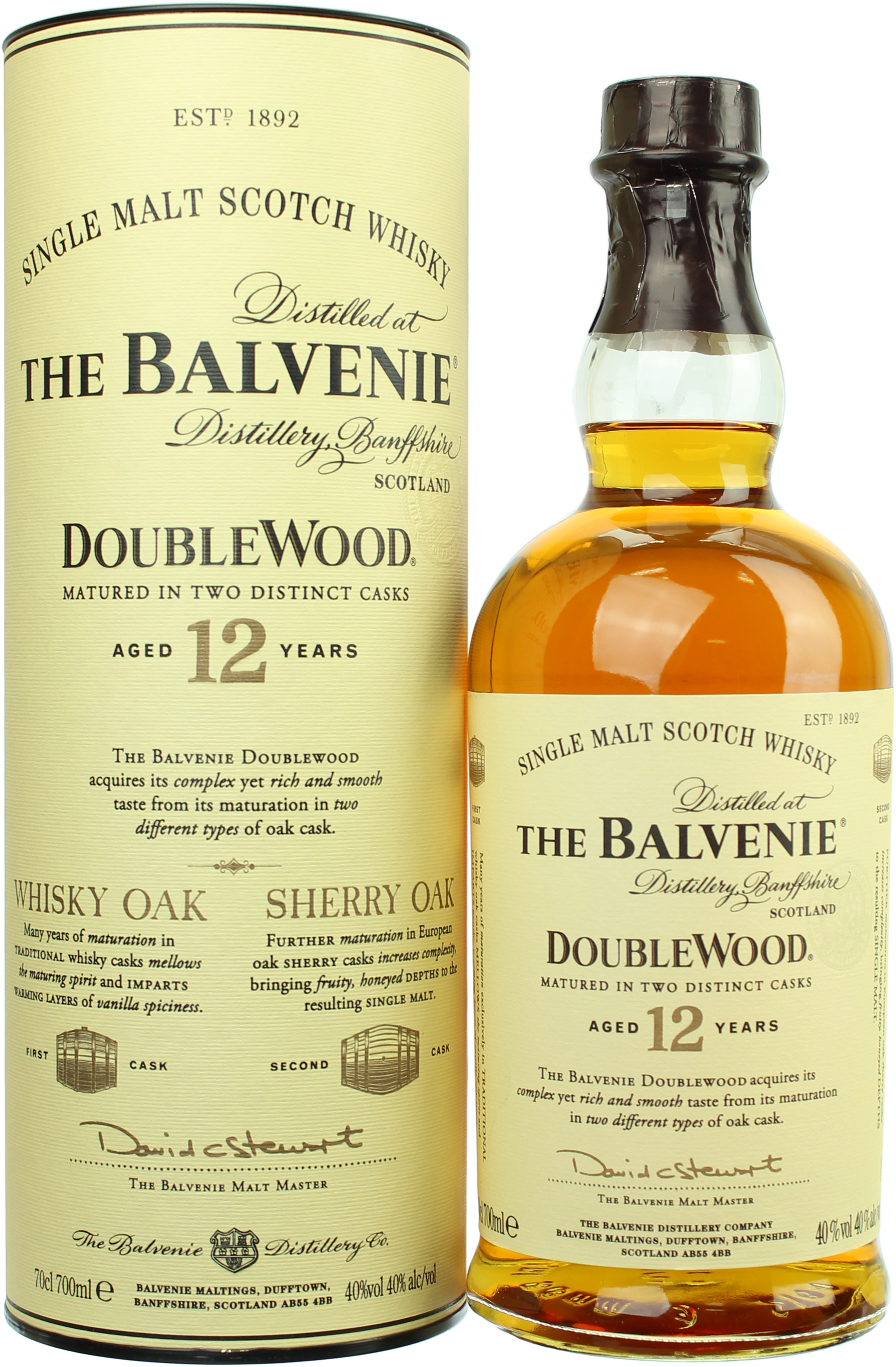 Balvenie Double Wood 12 Jahre 40.0% 0,7l Balvenie Double Wood 12 Jahre 40.0% 0,7l