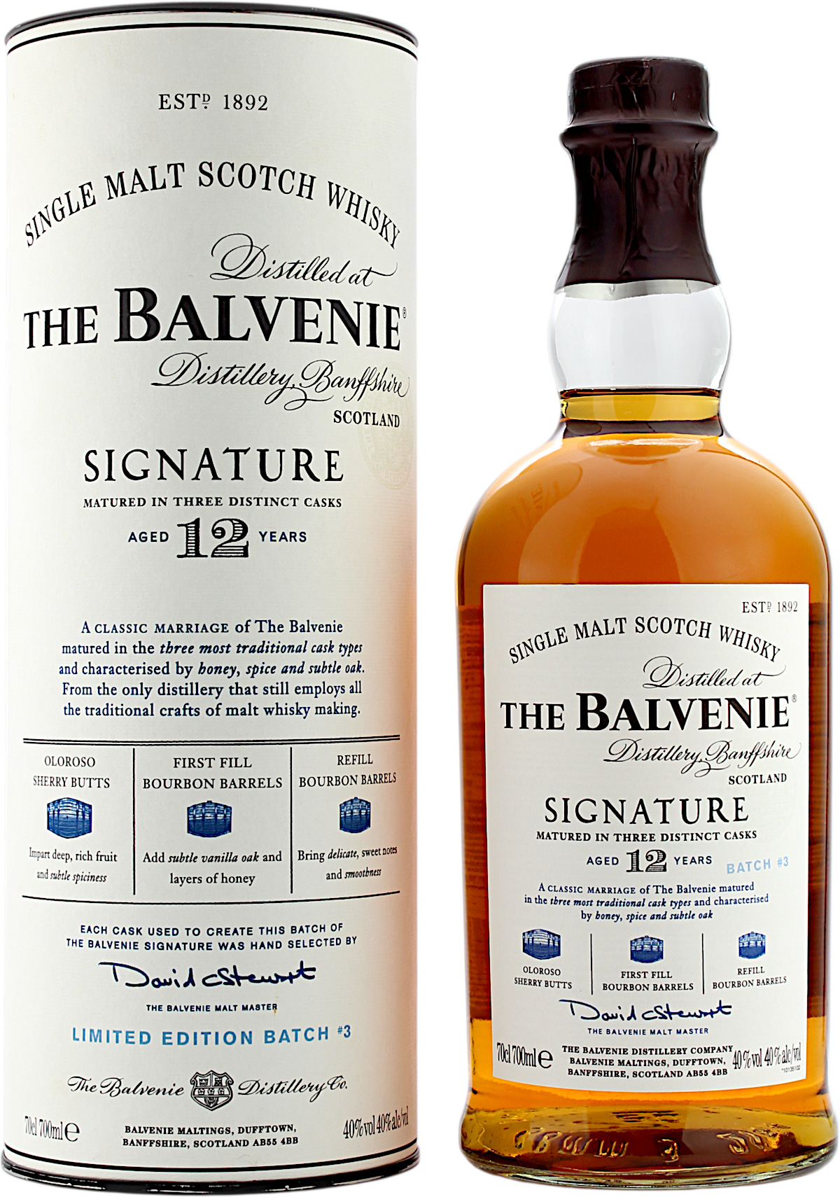Balvenie 12 Jahre Signature Batch #3 40.0% 0,7l