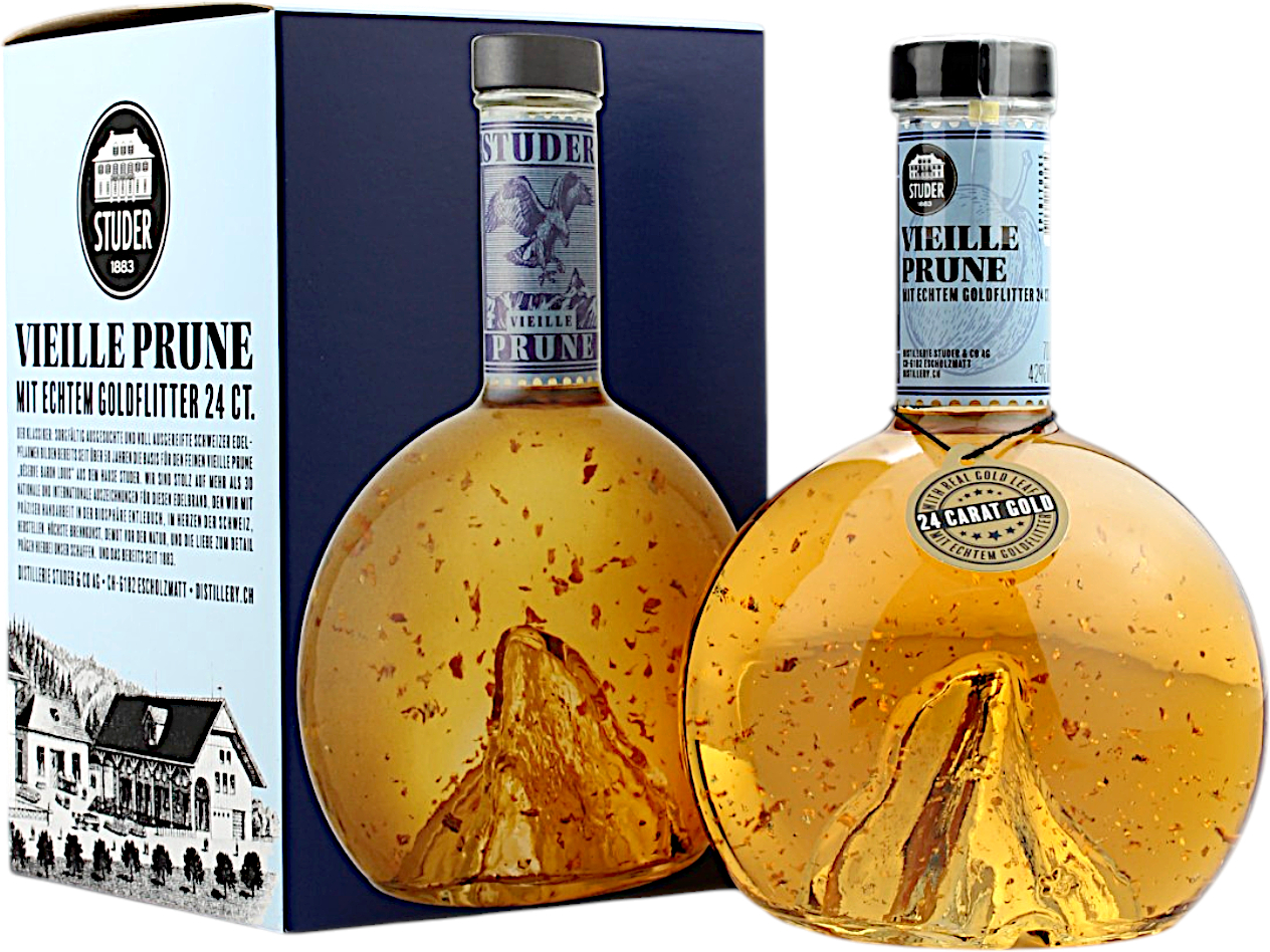 Ohne Umverpackung Studer Swiss Premium Gold Selection Vieille Prune 42.0% 0,7l