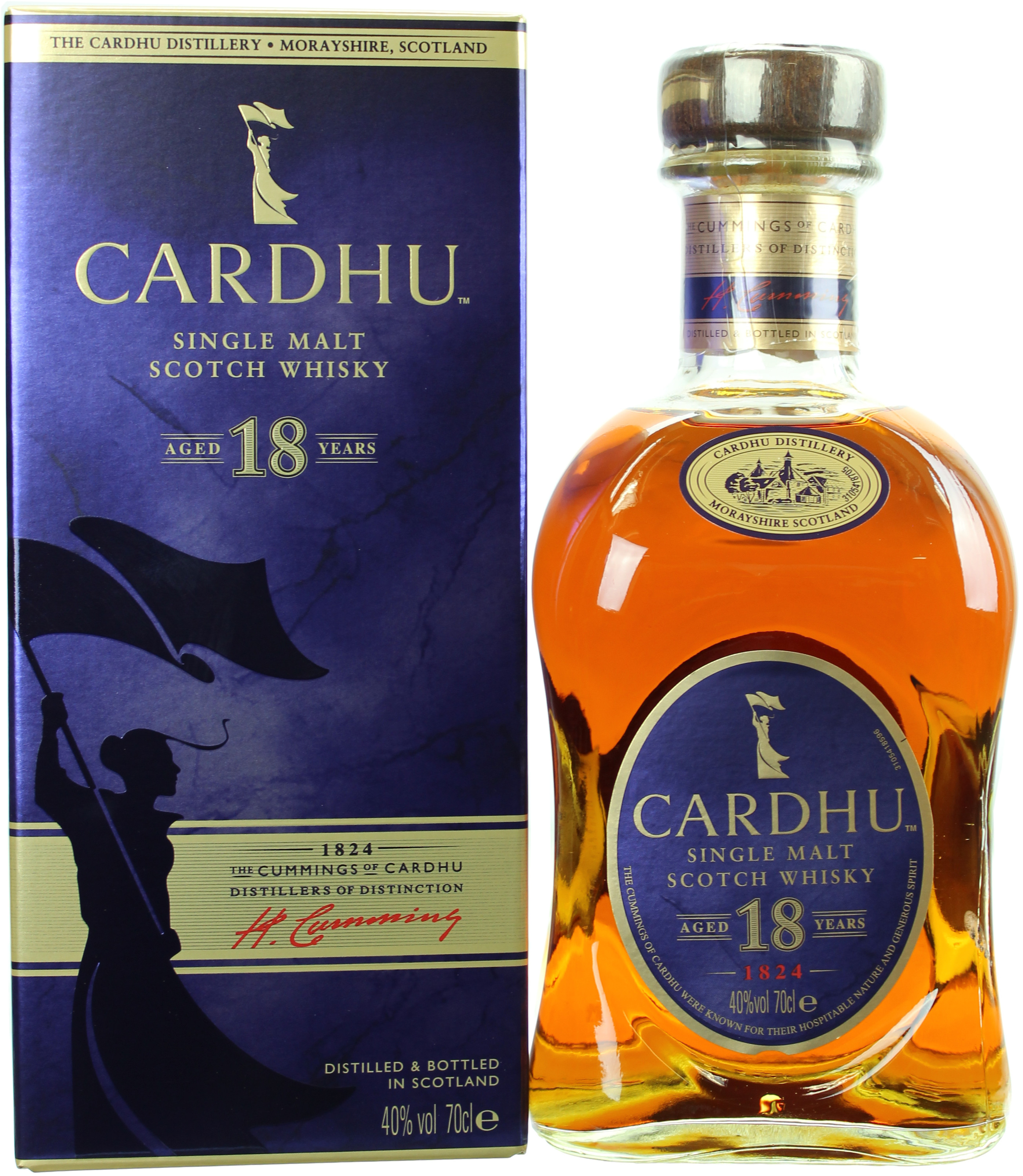 Ohne Umverpackung Cardhu 18 Jahre 40.0% 0,7l