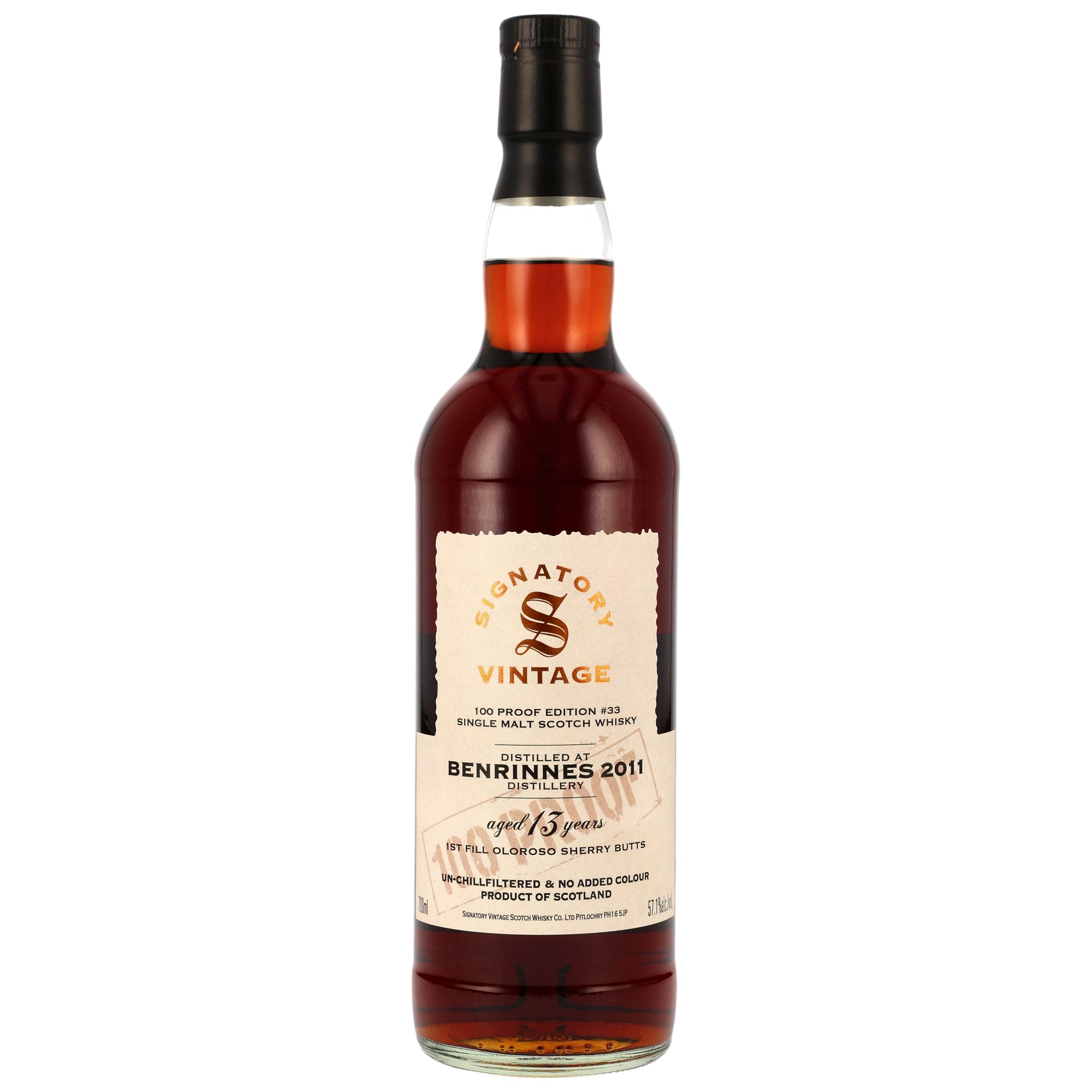 Tullibardine 9 Jahre 2015/2025 Signatory 100 Proof Edition #44 57.1% 0,7l
