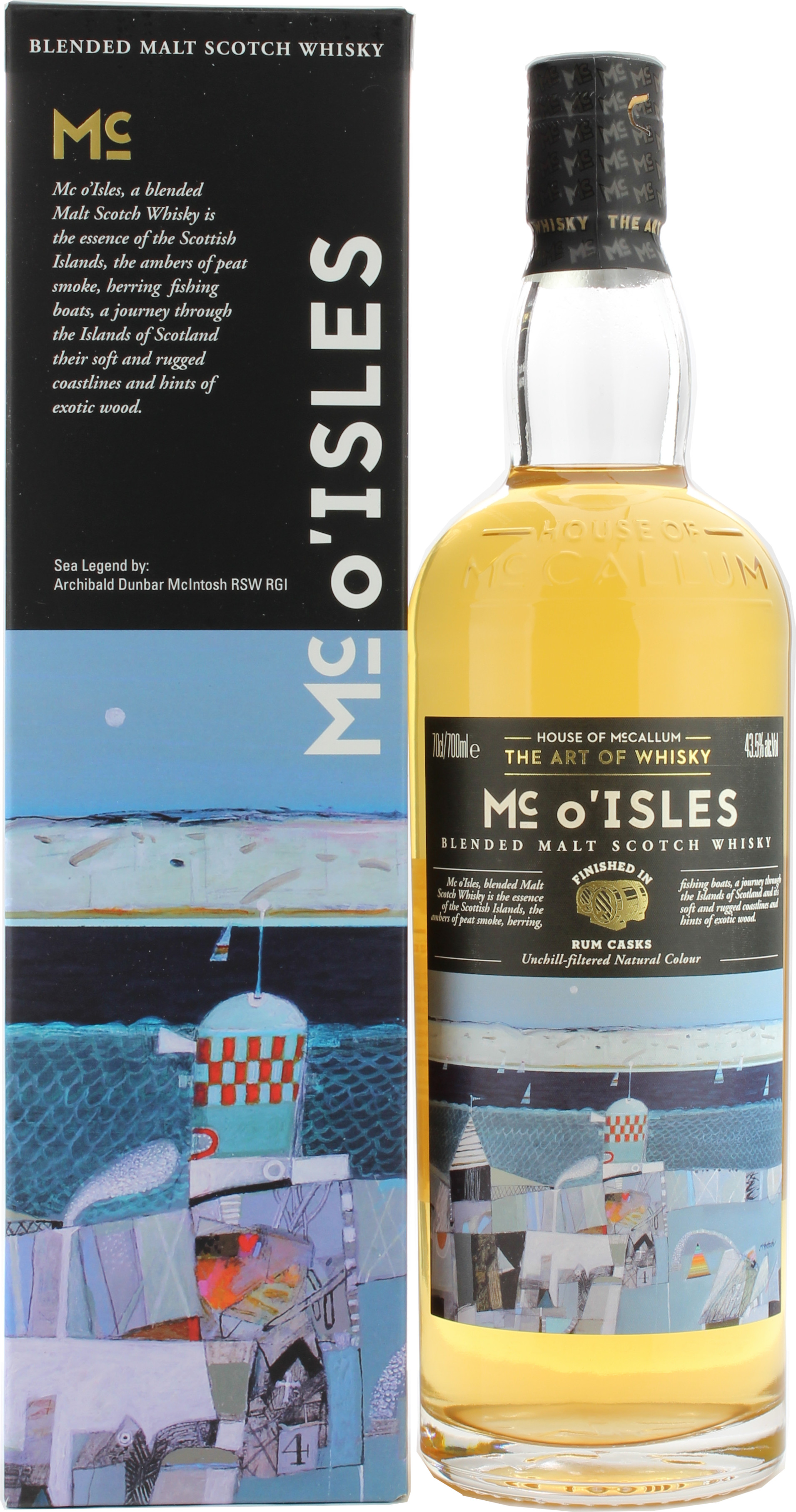 Mc o'Isles Caribbean Rum Finish House of McCallum 43.5% 0,7l