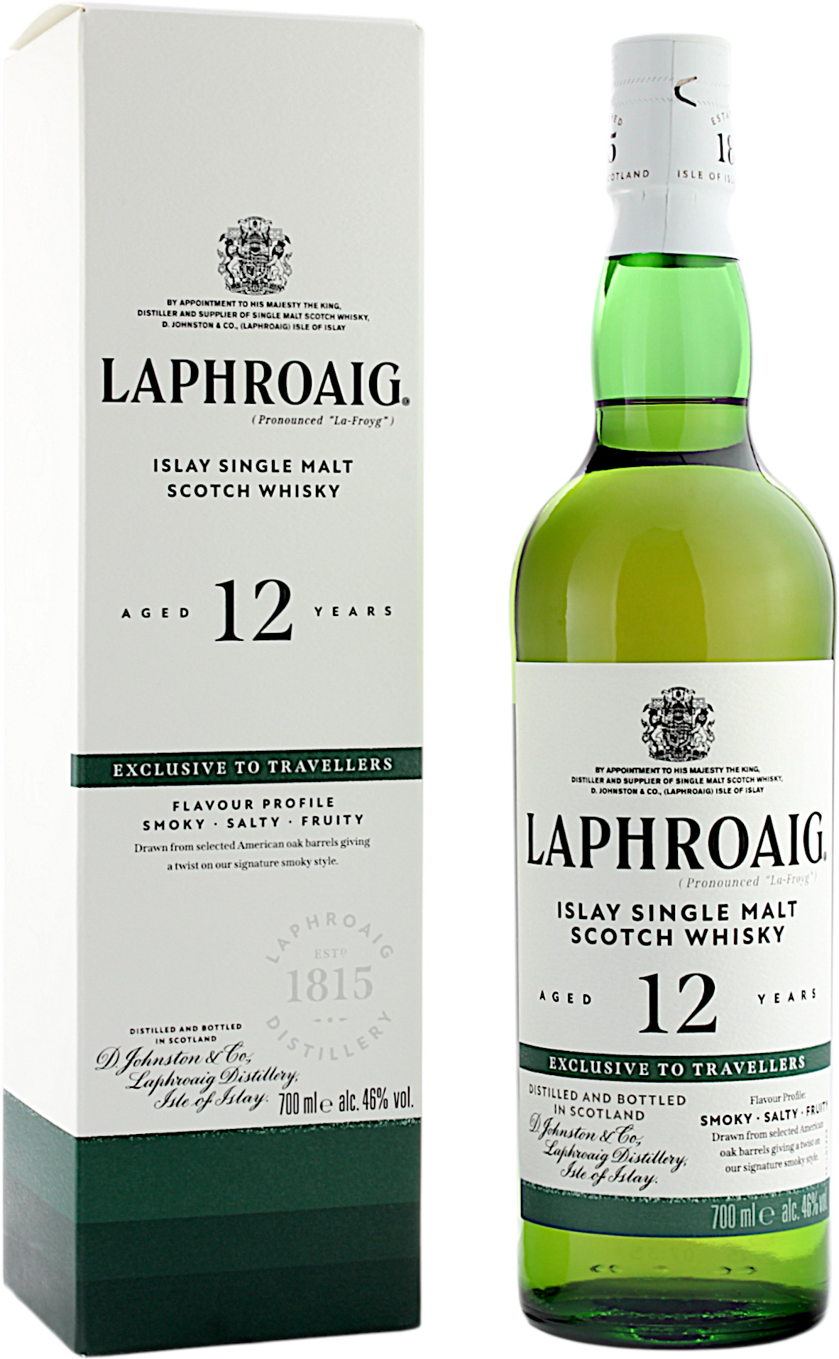 Laphroaig 12 Jahre Exclusive to Travellers 46.0% 0,7l