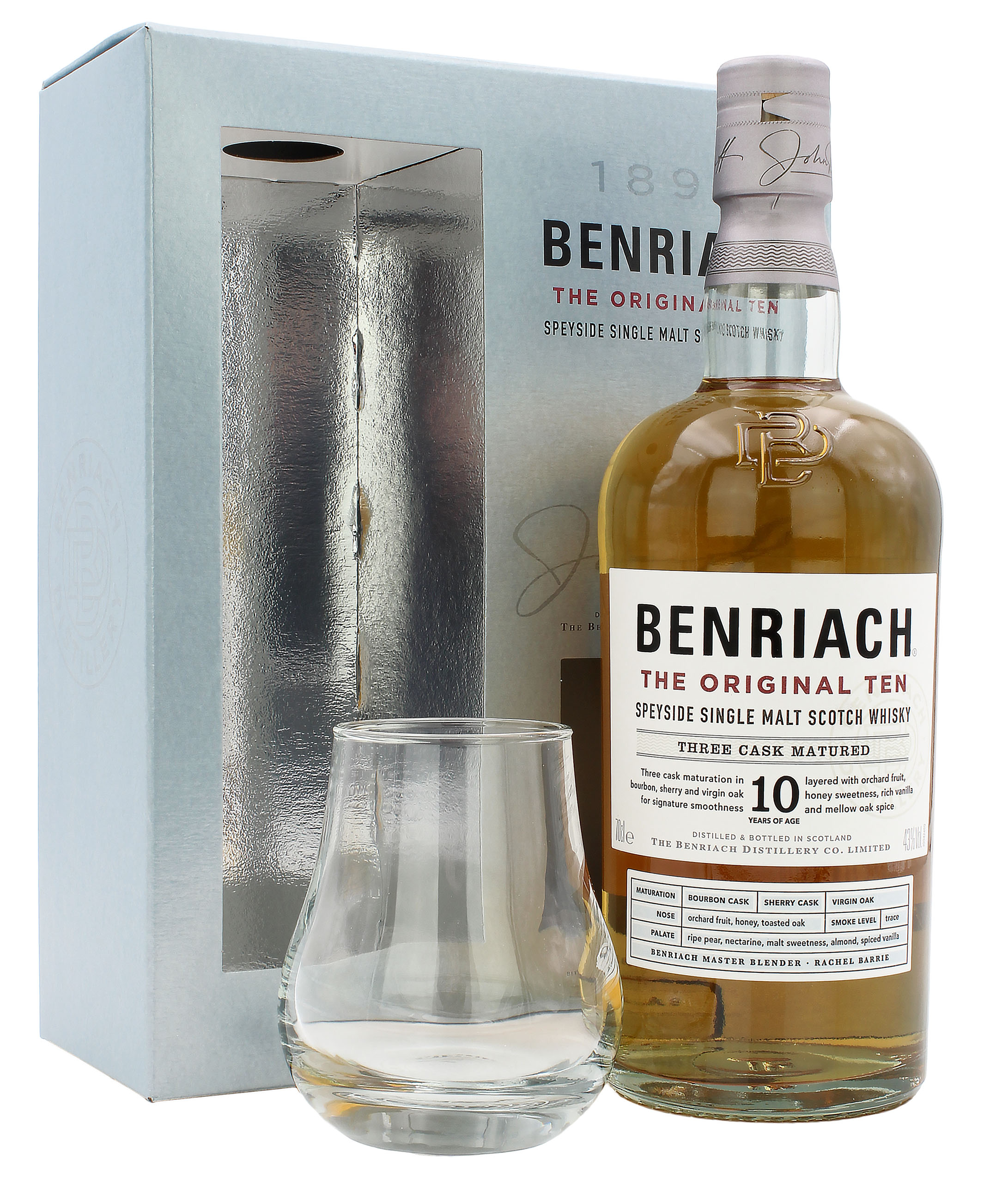 Benriach The Original Ten 10 Jahre Geschenkset mit einem Tumbler 43.0% 0,7l