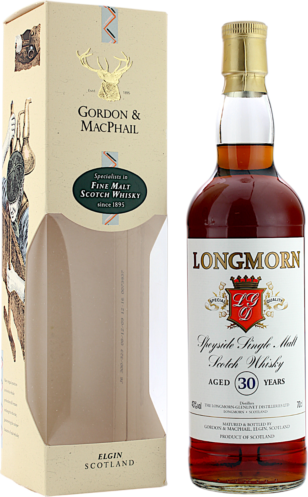 Longmorn 30 Jahre Gordon & MacPhail 43.0% 0,7l