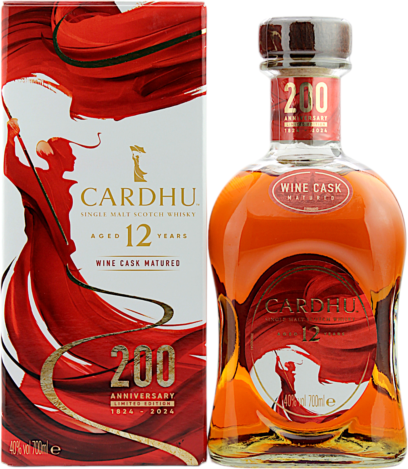 Cardhu 12 Jahre 200th Anniversary Wine Cask 40.0% 0,7l
