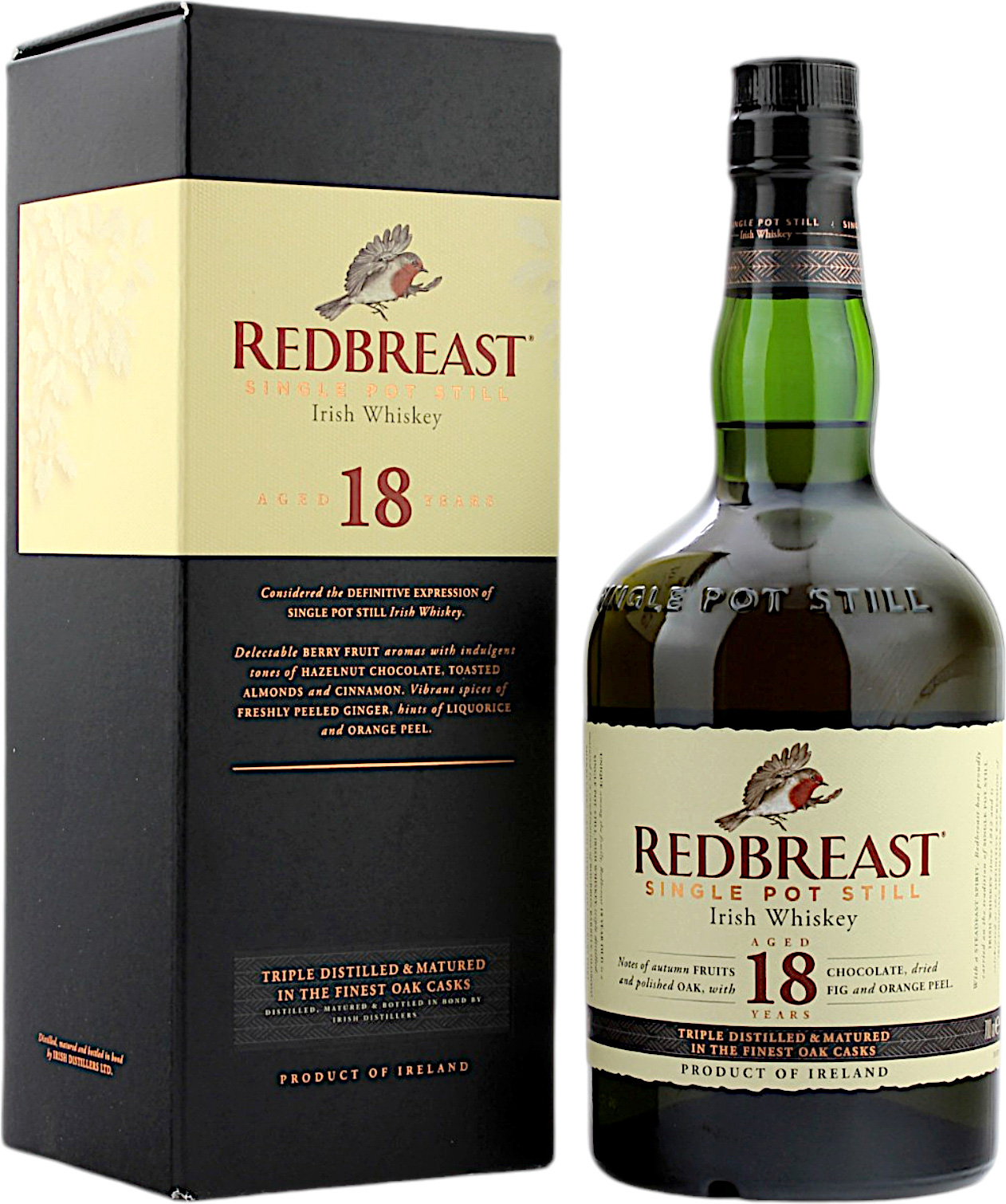 Redbreast 18 Jahre Single Pot Still Irish Whiskey 46.0% 0,7l Redbreast 18 Jahre Single Pot Still Irish Whiskey 46.0% 0,7l
