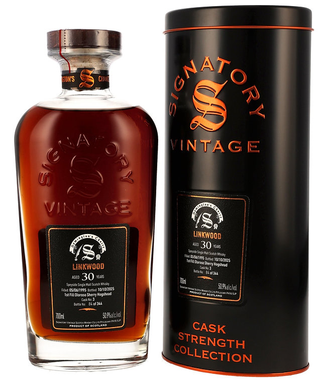 Linkwood 30 Jahre 1995/2025 Oloroso Sherry Cask Signatory Vintage Symington's Choice 50.9% 0,7l
