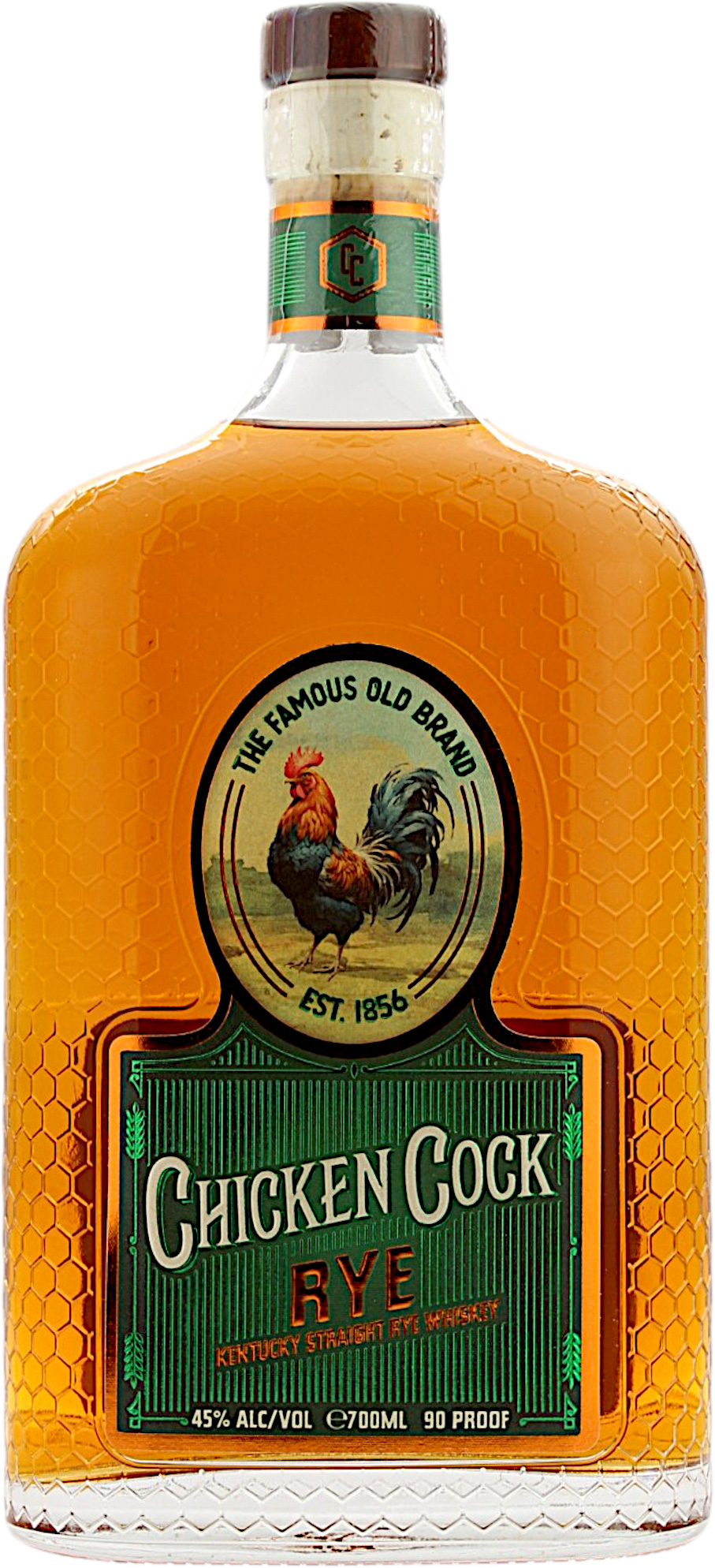 Chicken Cock Rye Whiskey 45.0% 0,7l