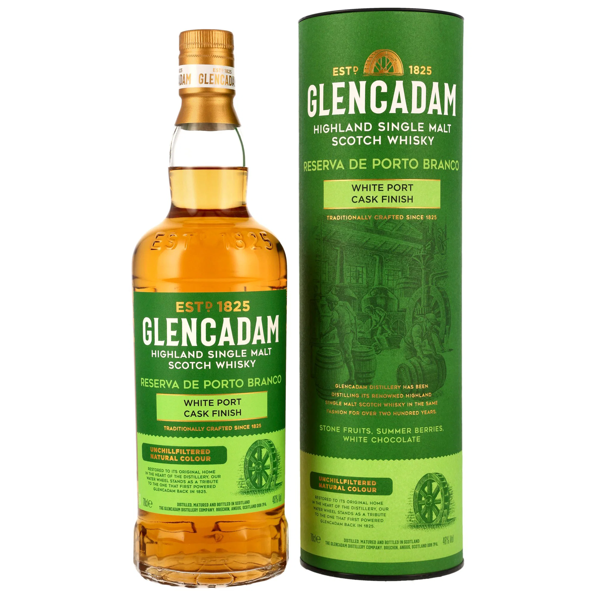 Glencadam Reserva de Porto Branco - White Port Cask Finish 46.0% 0,7l