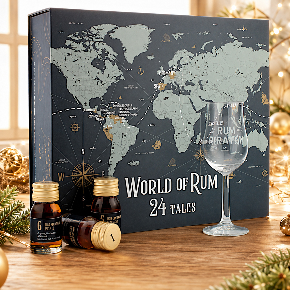 World of Rum Adventskalender 2026 Rumpiraten 40.8% 24x30ml