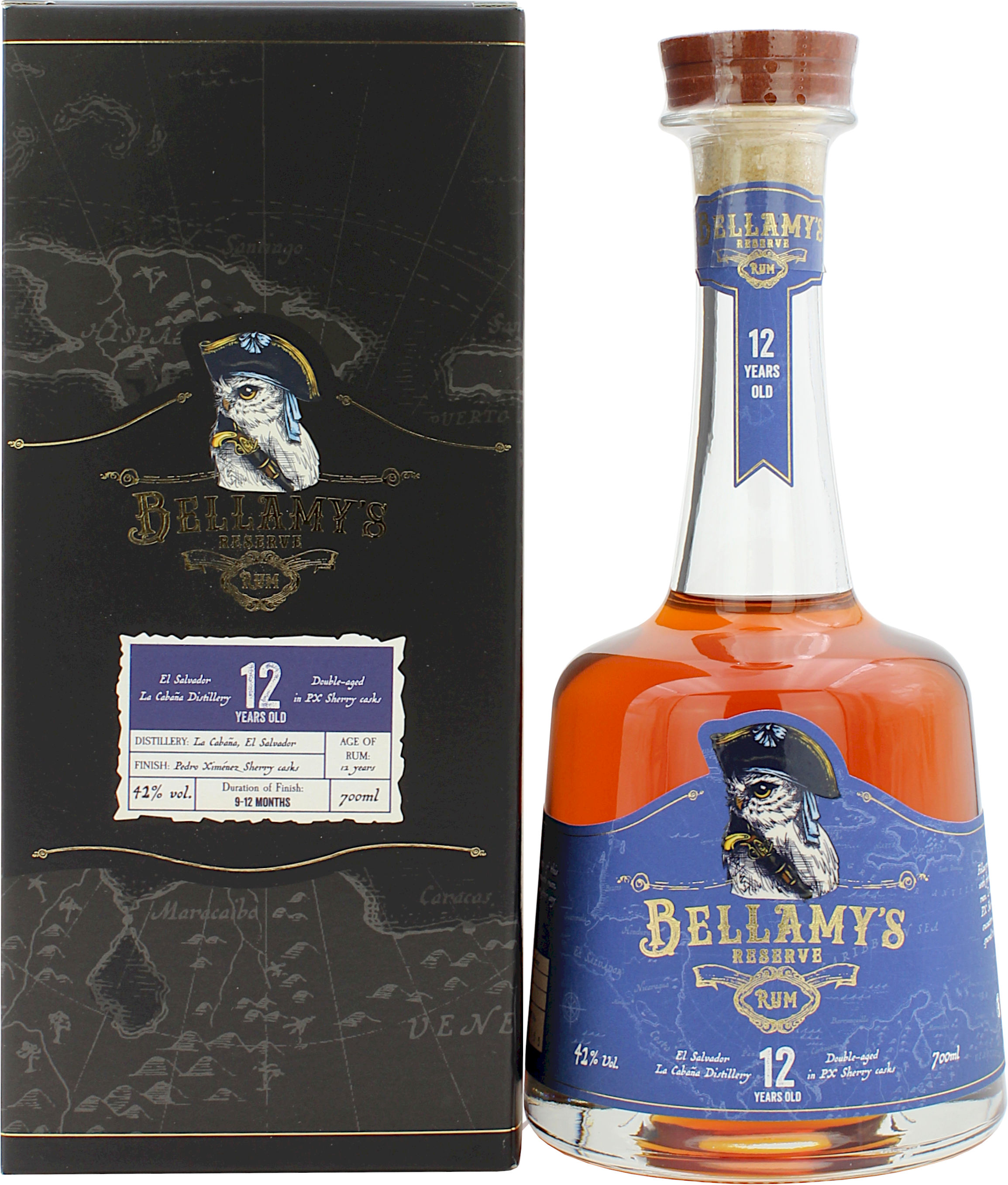 Bellamy's Reserve 12 Jahre PX Sherry Cask Finish Rum 42.0% 0,7l