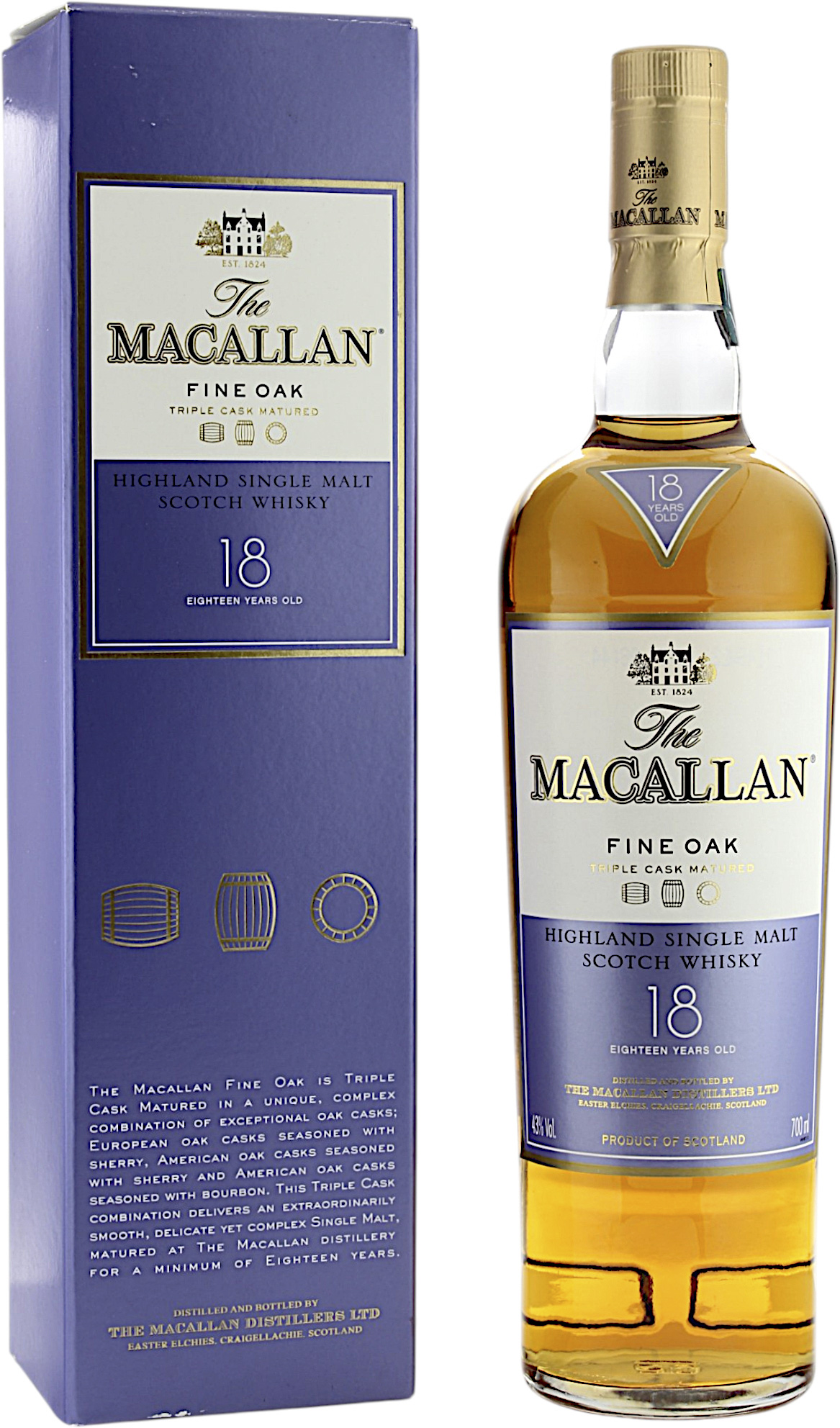 Macallan Triple Cask 18 Jahre Fine Oak 2012 43.0% 0,7l