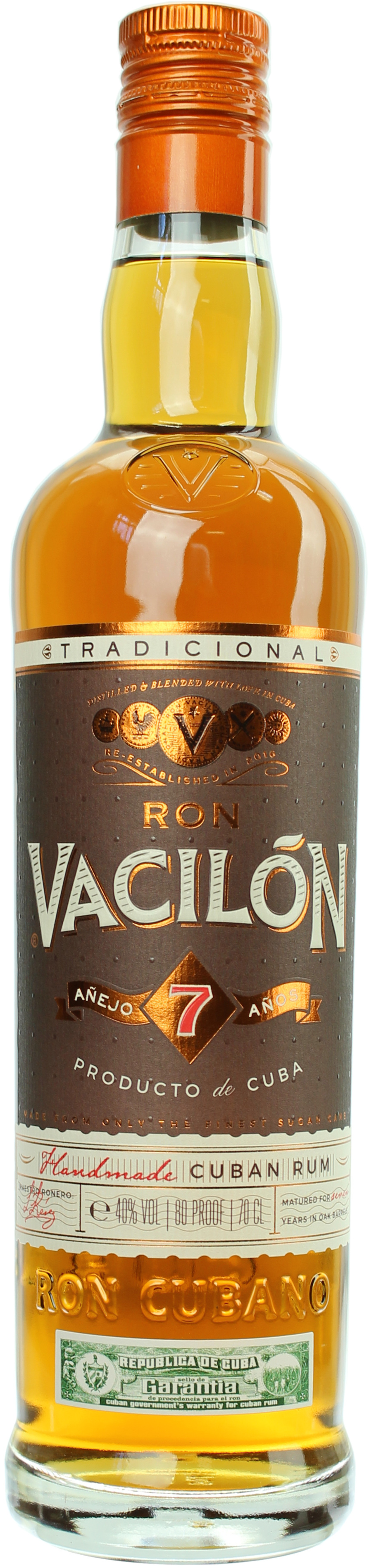 Ron Vacilon Anejo 7 Jahre 40.0% 0,7l