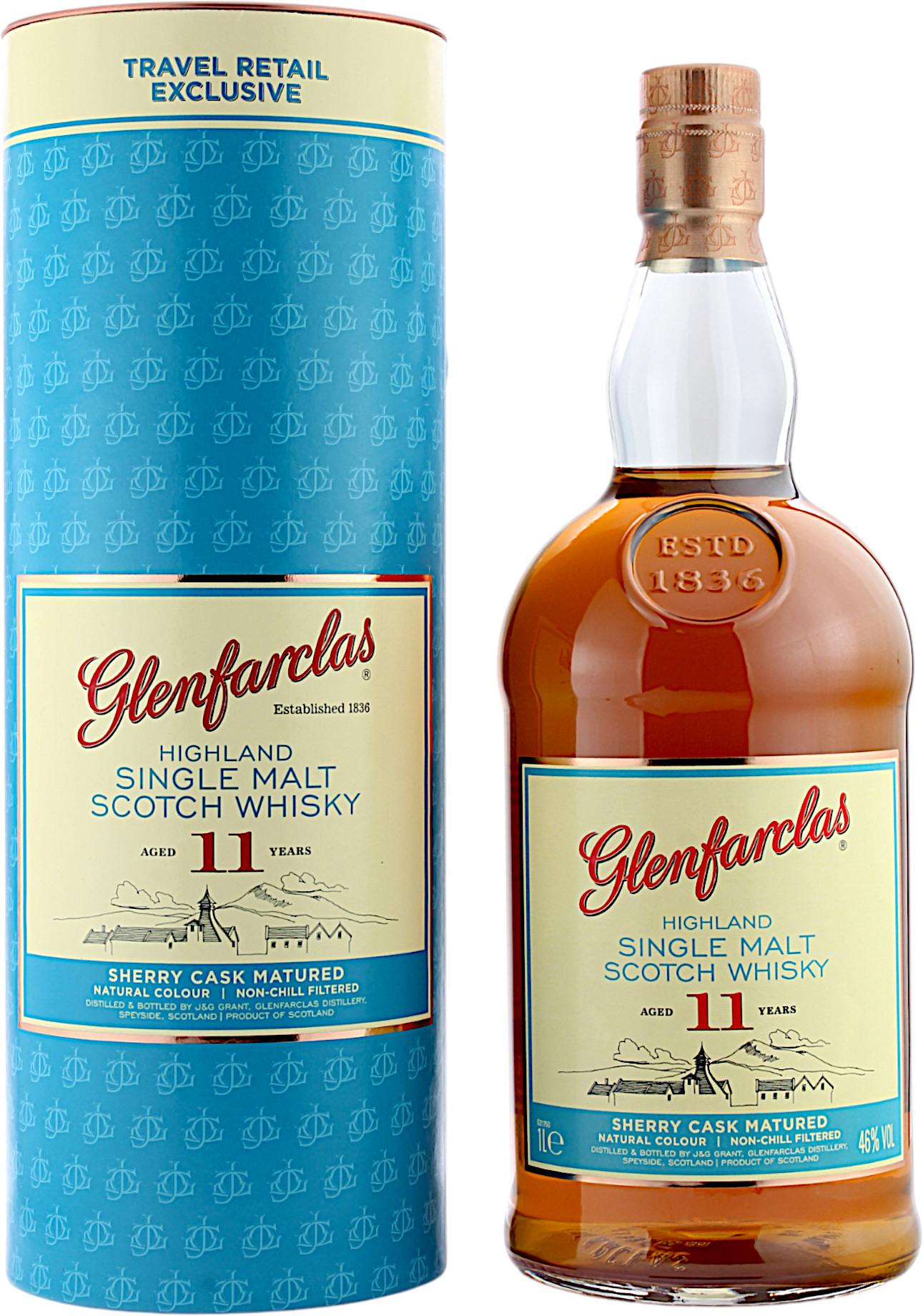 Glenfarclas 11 Jahre Travel Retail Exclusive 46.0% 1 Liter