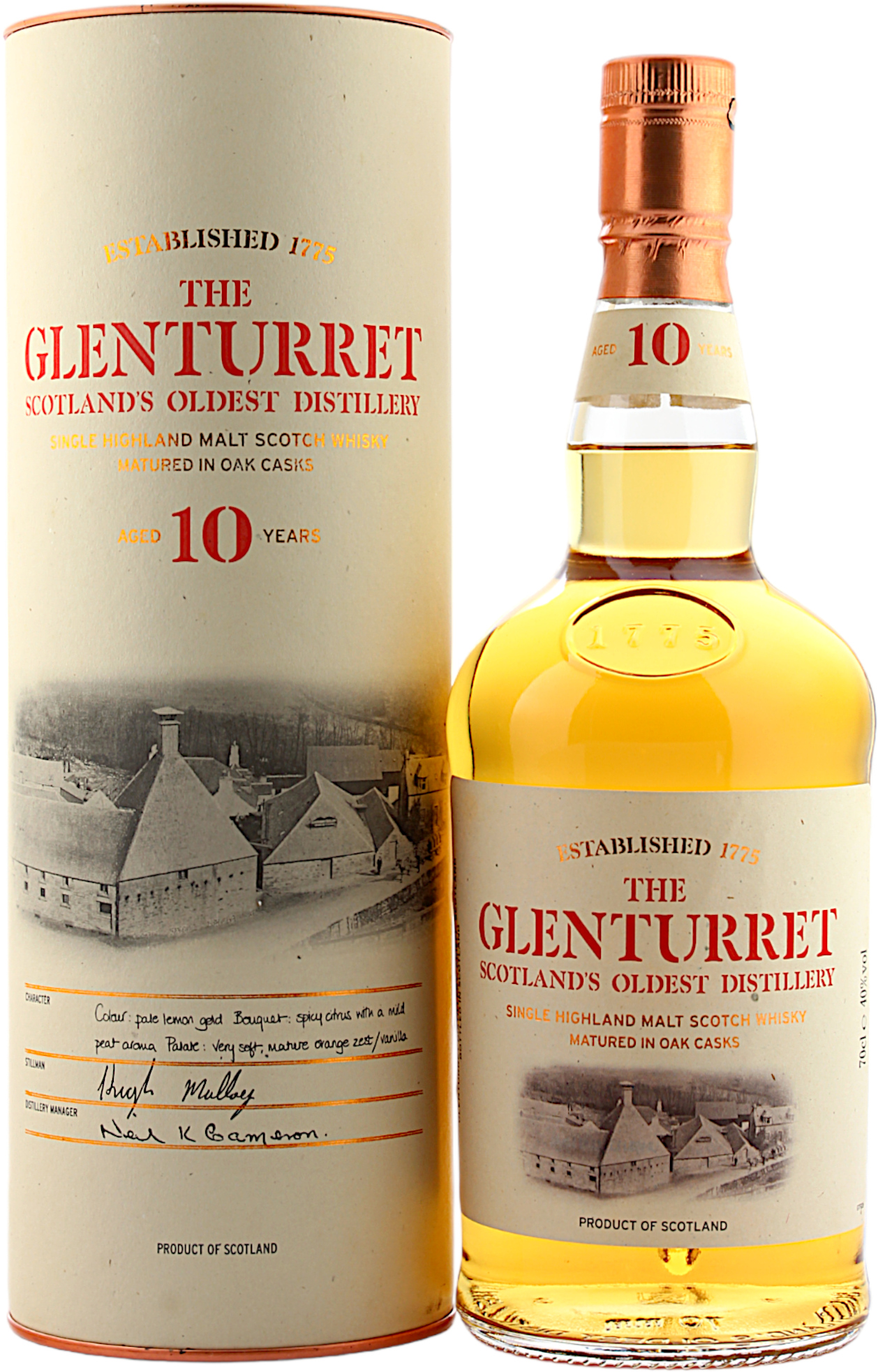 Glenturret 10 Jahre Vintage 2005 40.0% 0,7l