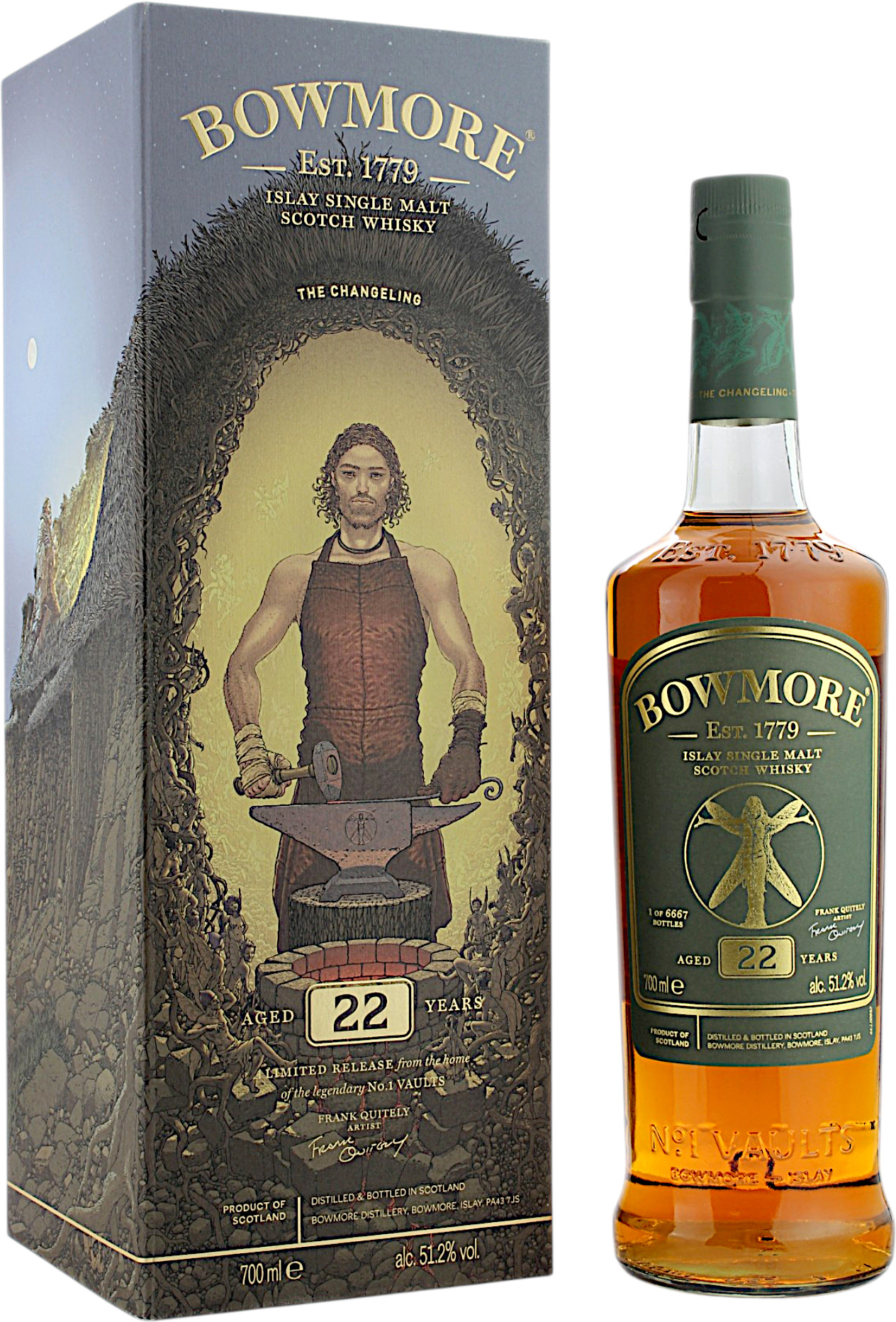 Bowmore 22 Jahre Frank Quitely - The Changeling 51.2% 0,7l