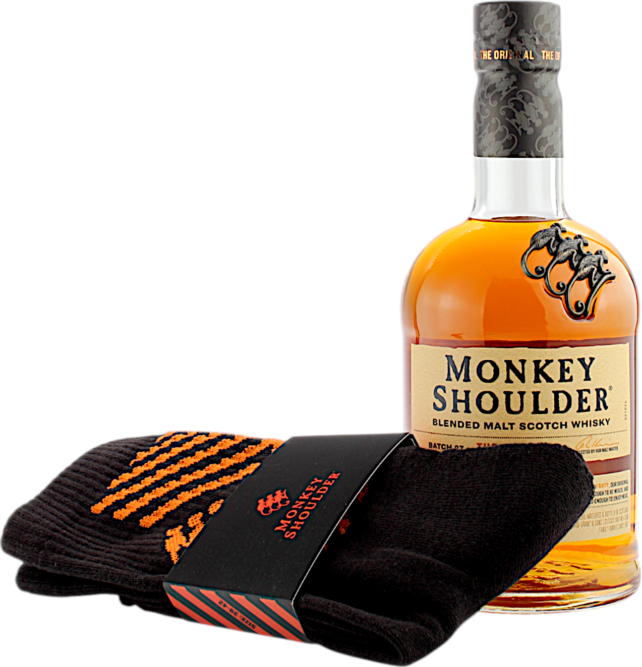 Monkey Shoulder Geschenkset mit schwarzen Socken Gratis 40.0% 0,7l