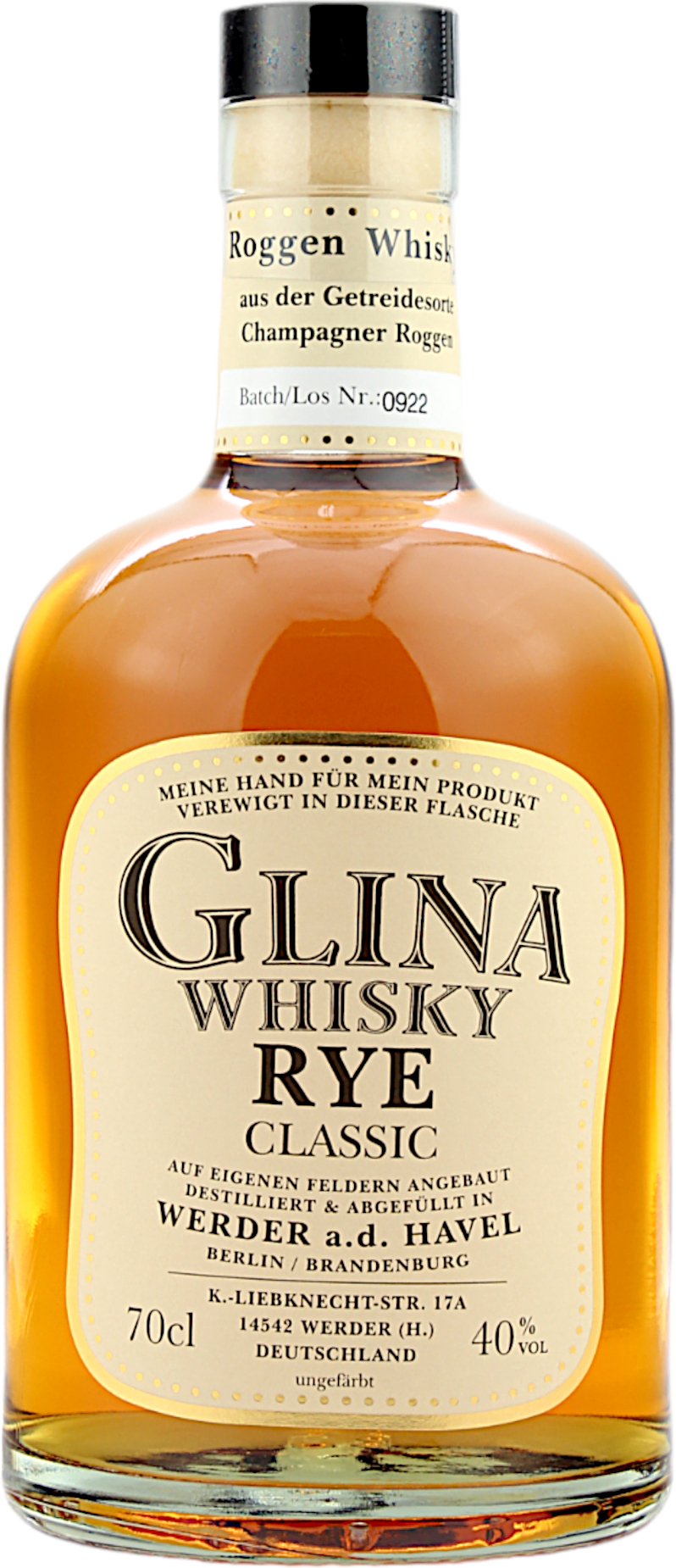 Glina Whisky Rye Classic 40.0% 0,7l