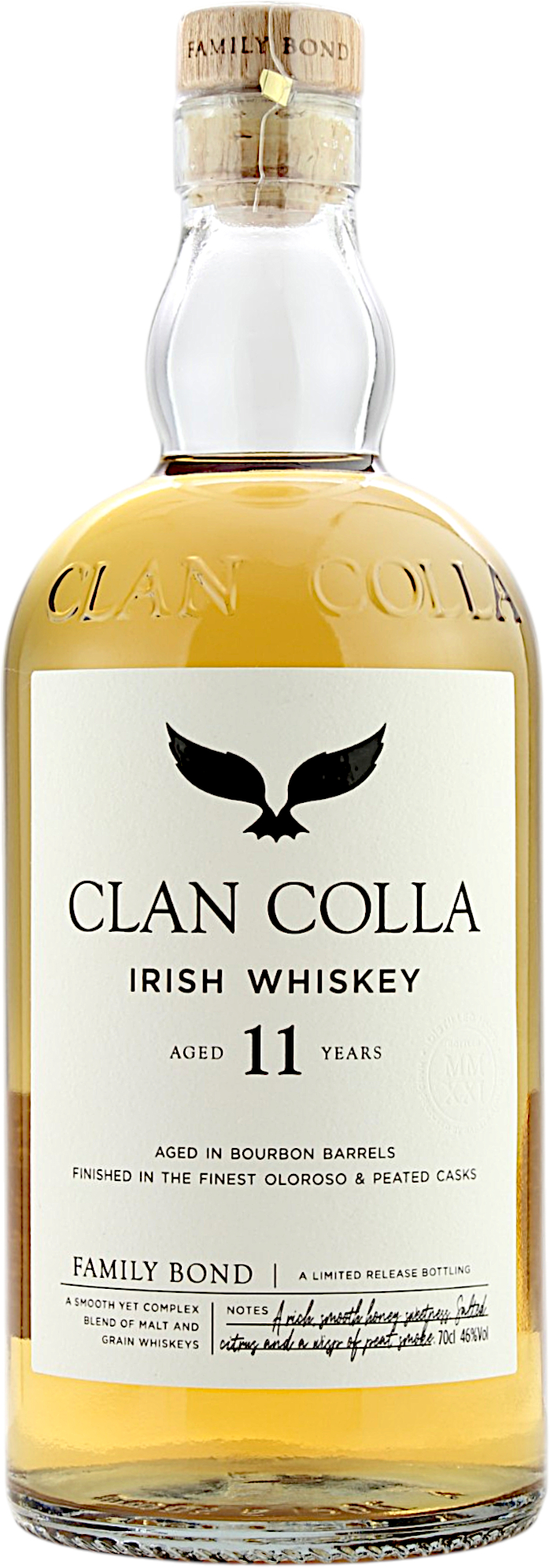Clan Colla 11 Jahre Peated Oloroso Finish Irish Whiskey 46.0% 0,7l